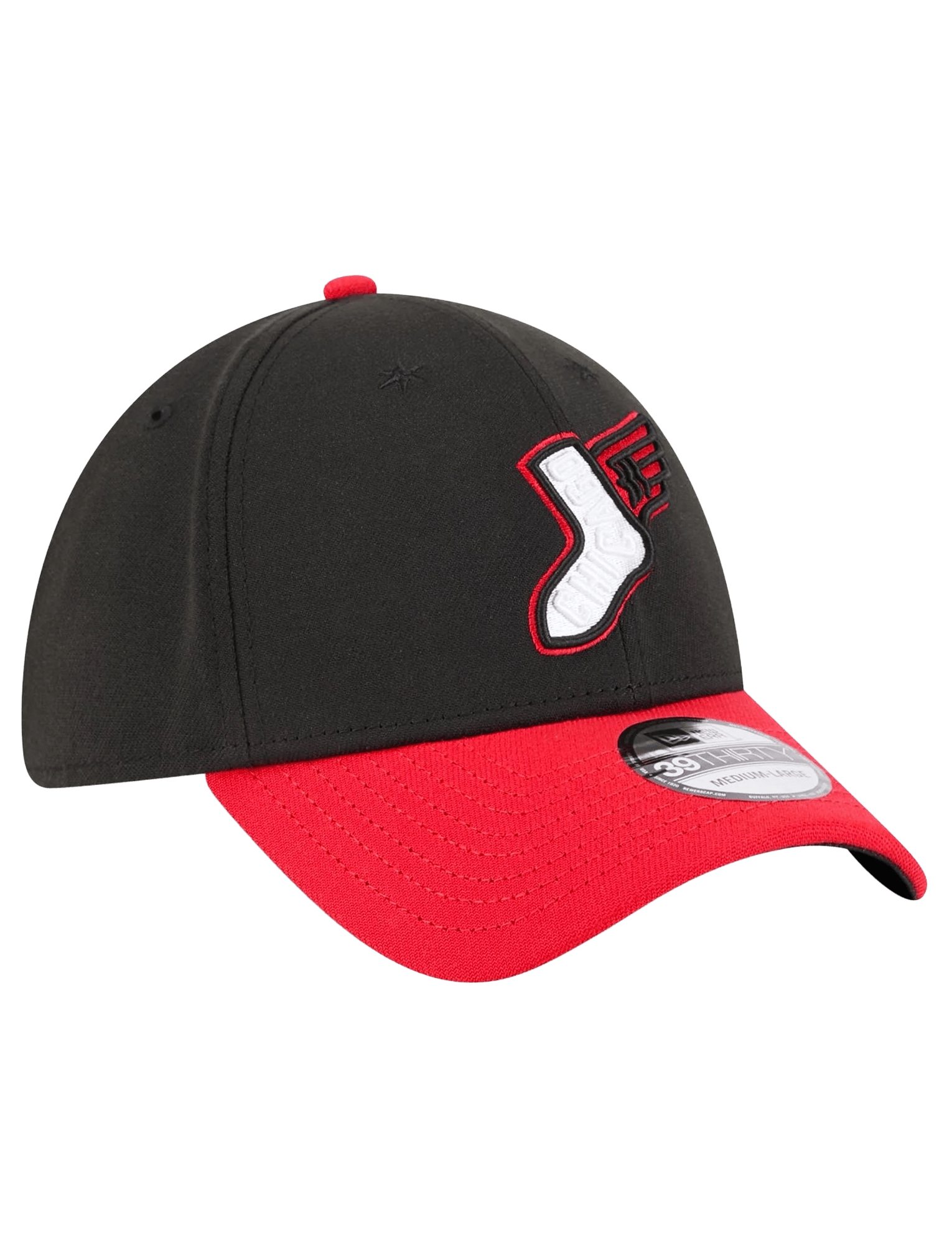 New Era Caps Chicago White Sox New Era MLB City Connect Alt 39THIRTY Stretch-Fit Hat - Black