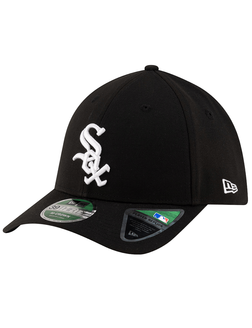 New Era Caps Chicago White Sox New Era MLB Player Replica 39THIRTY M-Crown Stretch-Fit Hat - Black