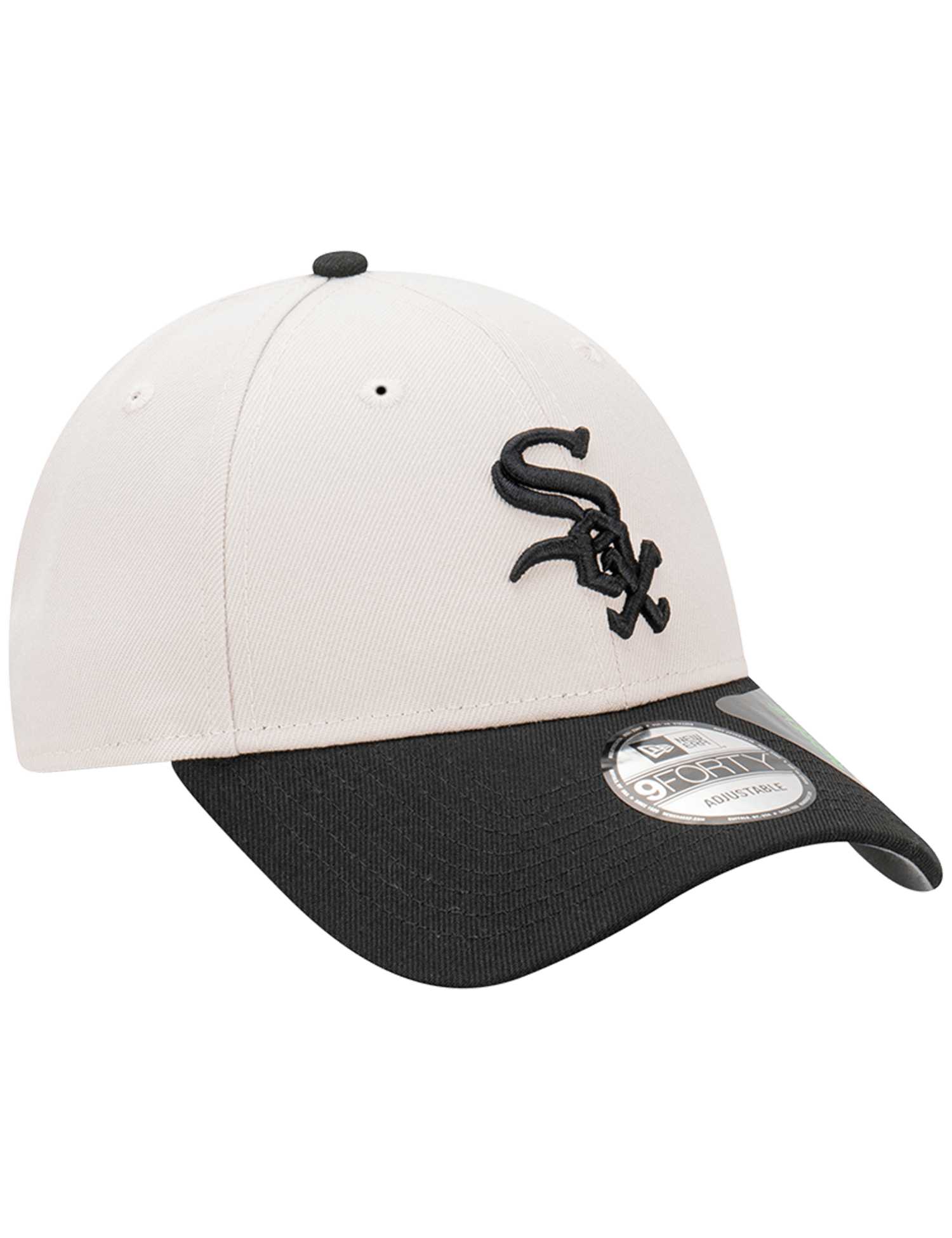 New Era Caps Chicago White Sox New Era MLB Team 2 Tone Repreve 9FORTY Strapback Hat - Stone