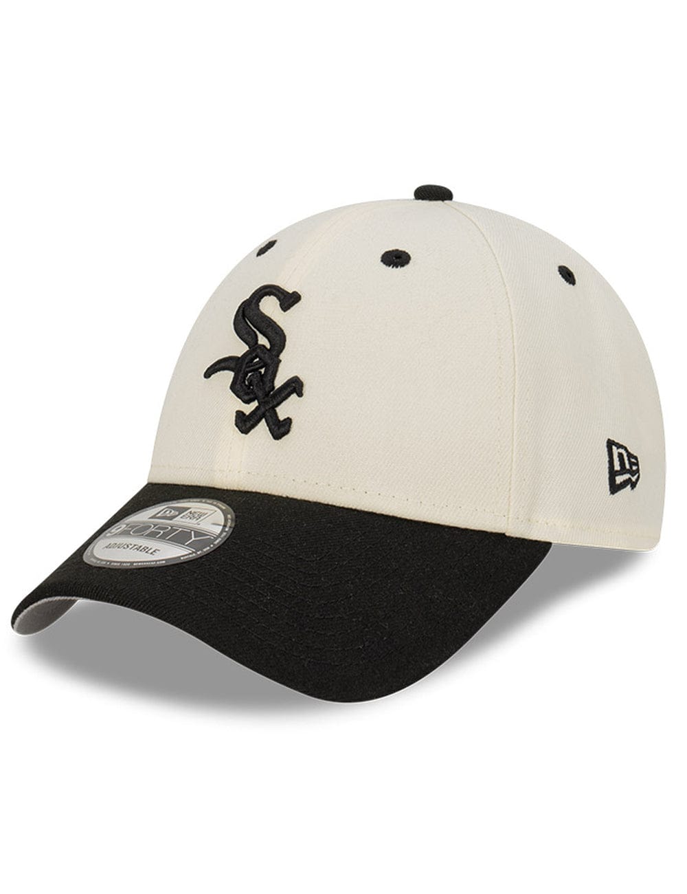 New Era Caps Chicago White Sox New Era MLB Team 2T 9FORTY Snapback Hat - Chrome White