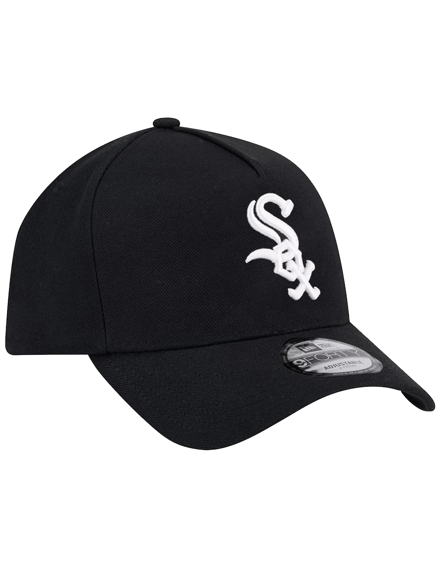 New Era Caps Chicago White Sox New Era MLB Team 9FORTY A-Frame Snapback Hat - Black