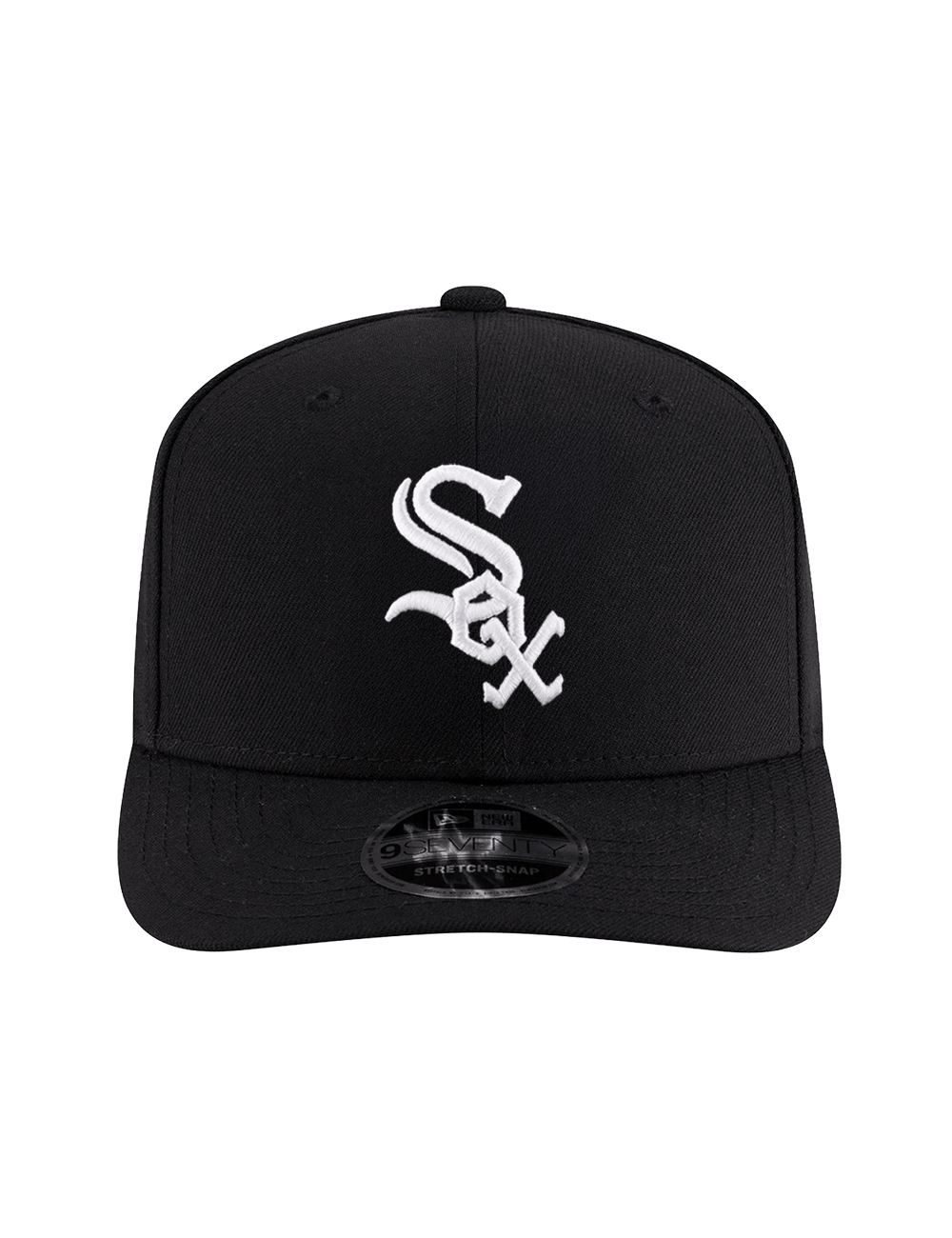 New Era Caps OSFA Chicago White Sox New Era MLB Team 9SEVENTY Stretch-Snapback Hat - Black