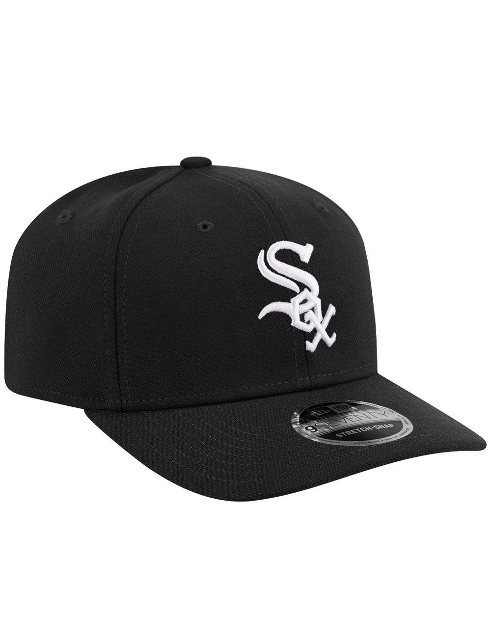New Era Caps OSFA Chicago White Sox New Era MLB Team 9SEVENTY Stretch-Snapback Hat - Black