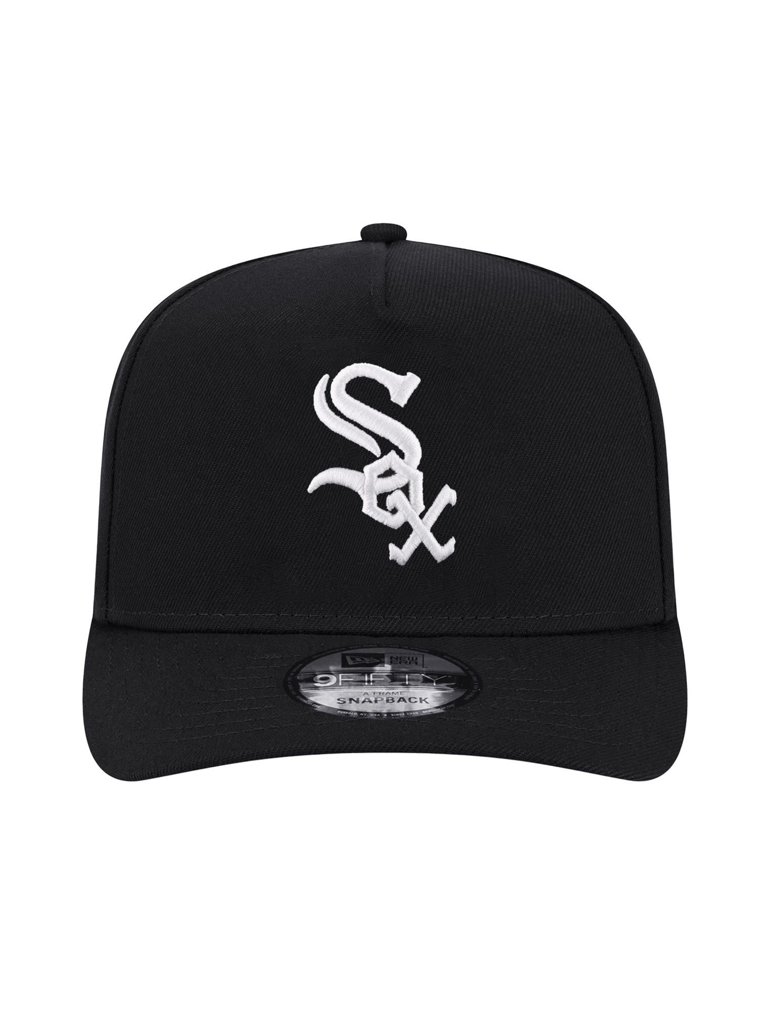 New Era Caps Chicago White Sox New Era MLB Team Pre-Curved 9FIFTY A-Frame Snapback Hat - Black