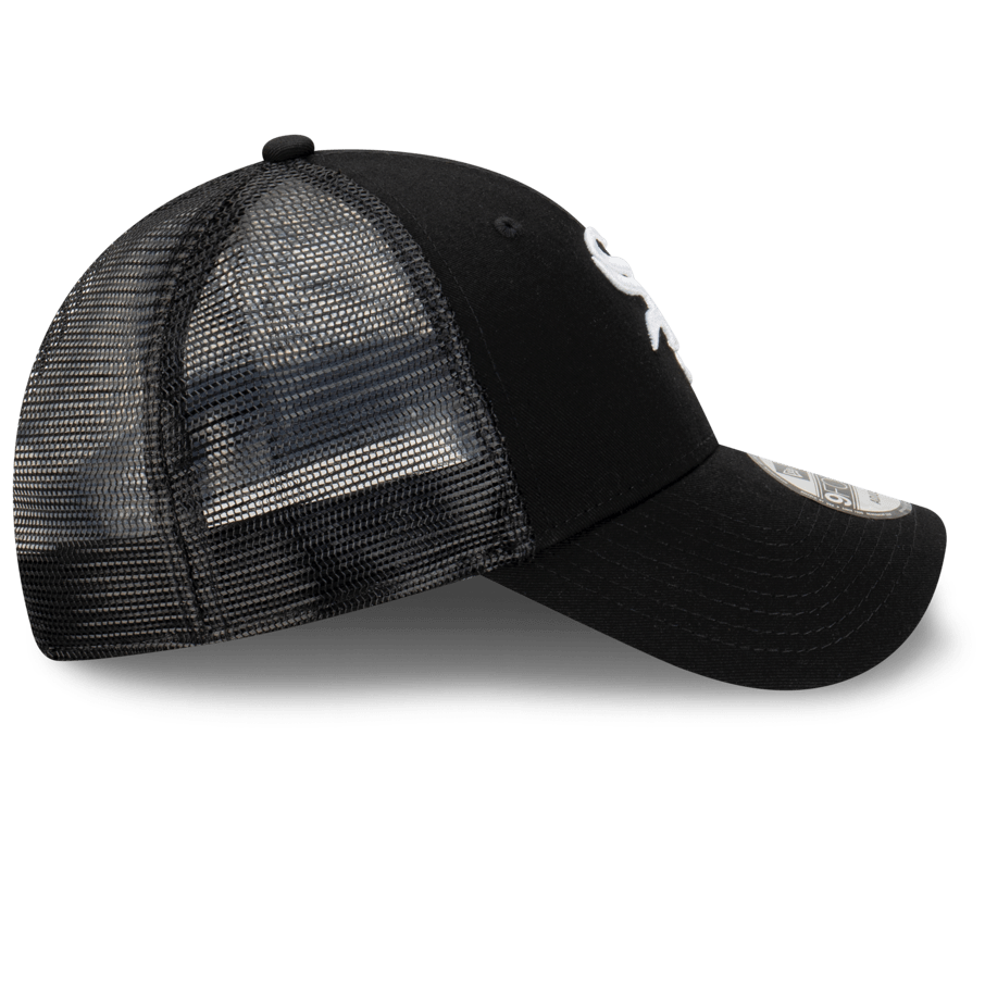 New Era Caps Chicago White Sox New Era MLB Team Trucker 9FORTY Snapback Hat - Black