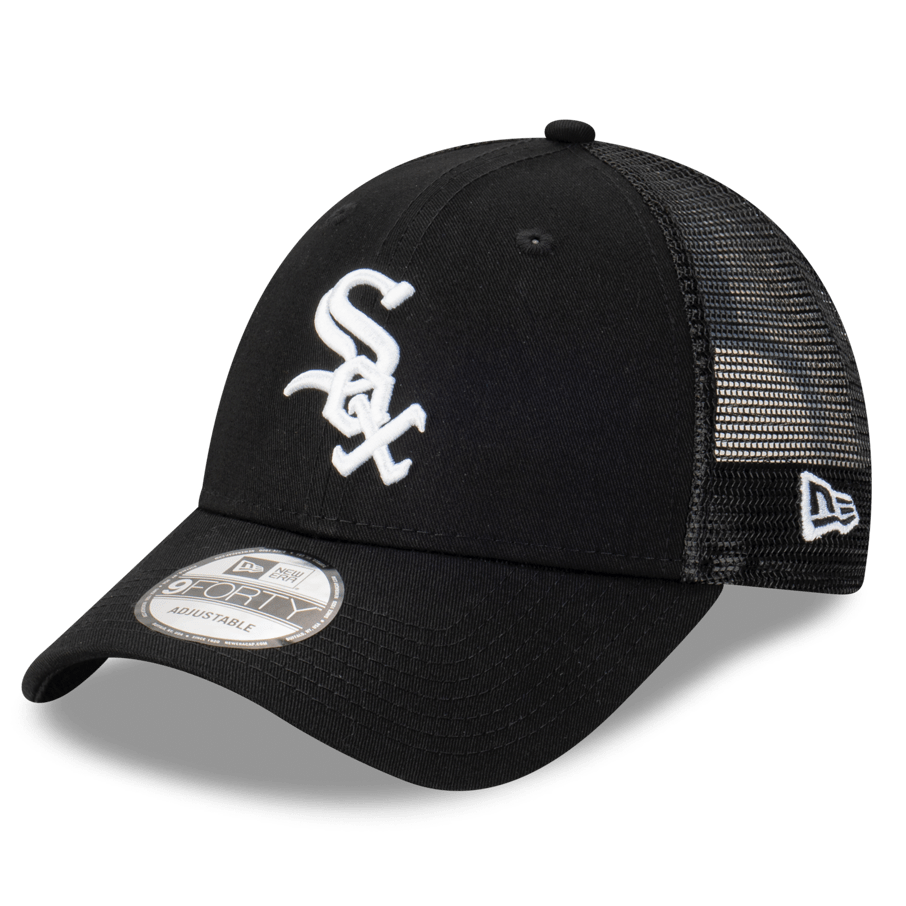New Era Caps Chicago White Sox New Era MLB Team Trucker 9FORTY Snapback Hat - Black