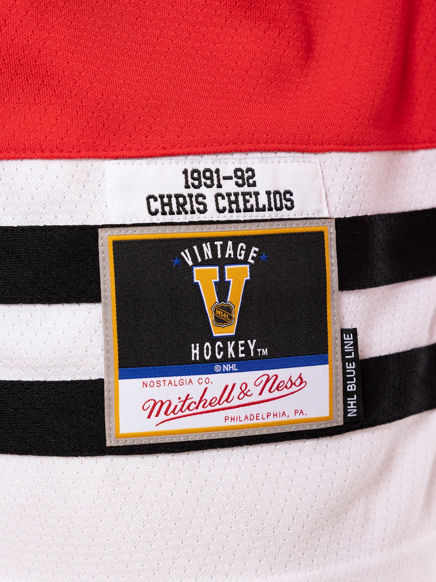 Mitchell And Ness Jerseys Chris Chelios Chicago Blackhawks Mitchell & Ness NHL 91 Blue Line Jersey