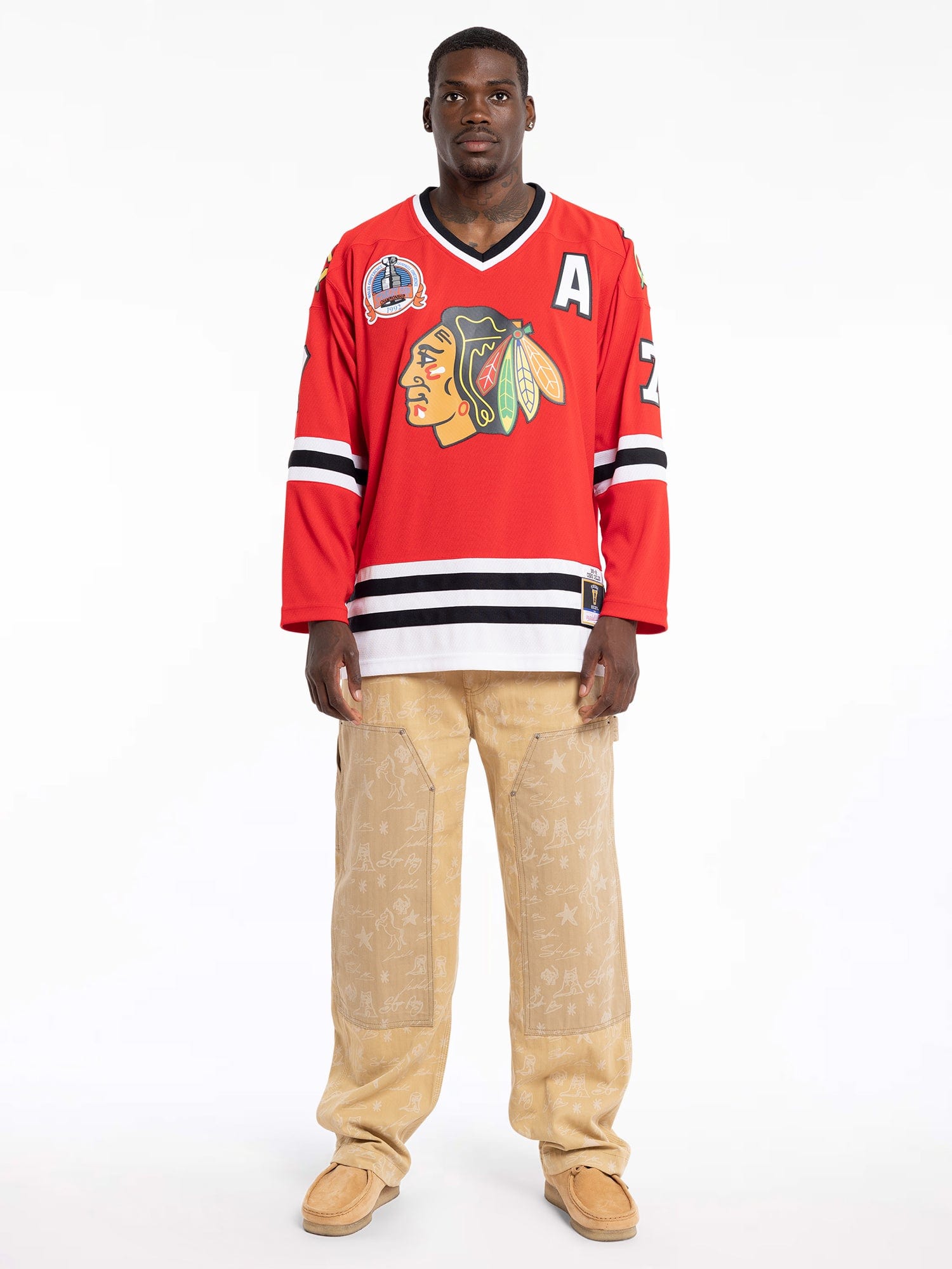 Mitchell And Ness Jerseys Chris Chelios Chicago Blackhawks Mitchell & Ness NHL 91 Blue Line Jersey