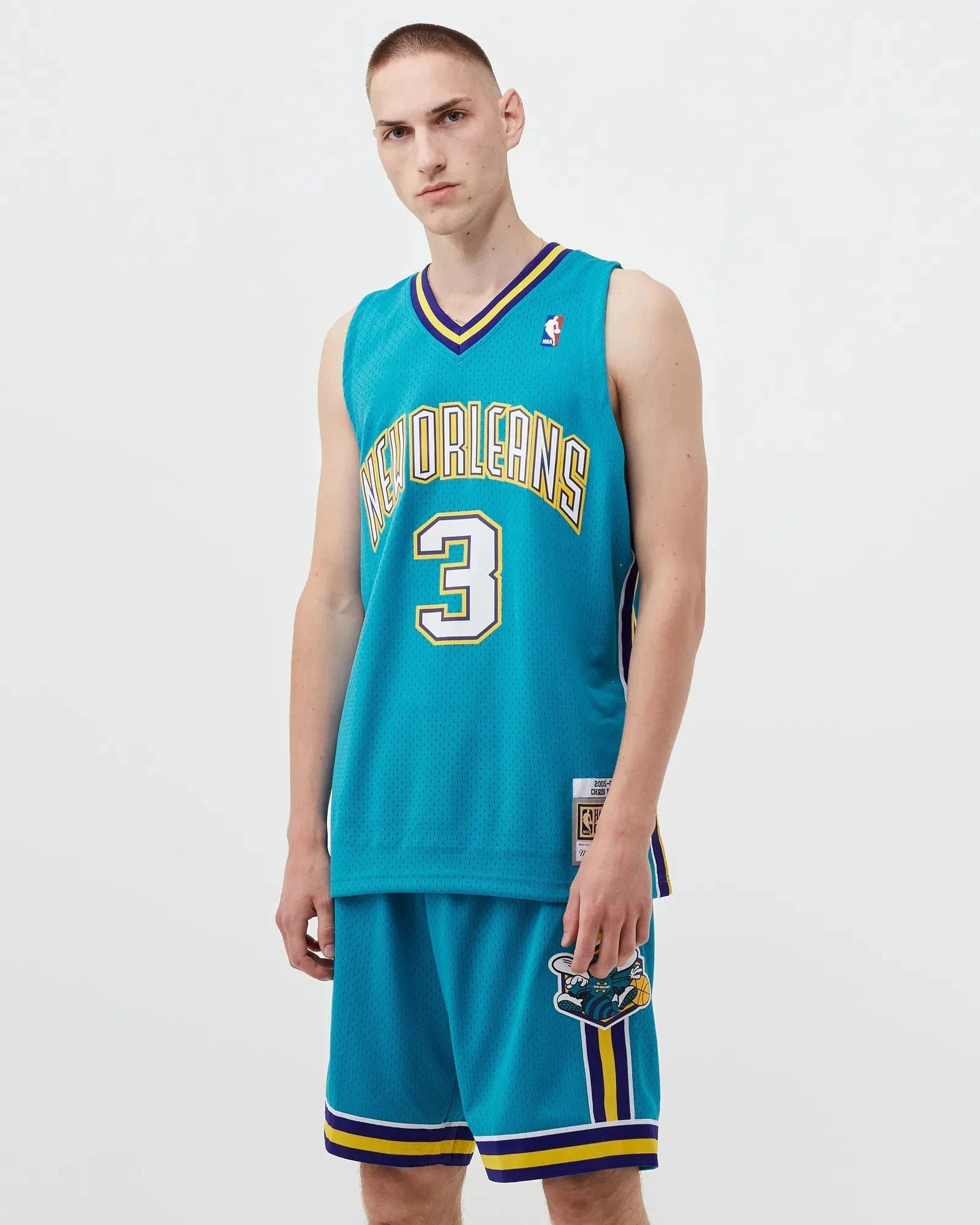 Mitchell And Ness Jerseys Chris Paul New Orleans Pelicans Mitchell & Ness NBA 05-06 HWC Swingman Jersey - Teal