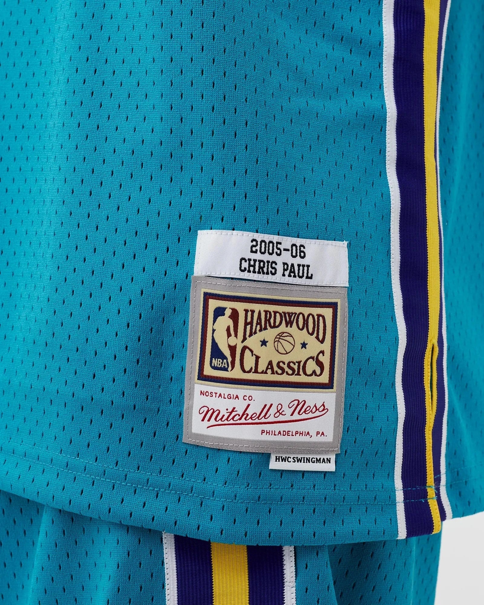 Mitchell And Ness Jerseys Chris Paul New Orleans Pelicans Mitchell & Ness NBA 05-06 HWC Swingman Jersey - Teal
