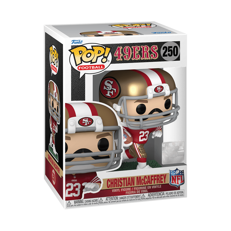 Funko Figures Christian McCaffrey San Francisco 49ers Funko NFL Pop Vinyl Figure - 250