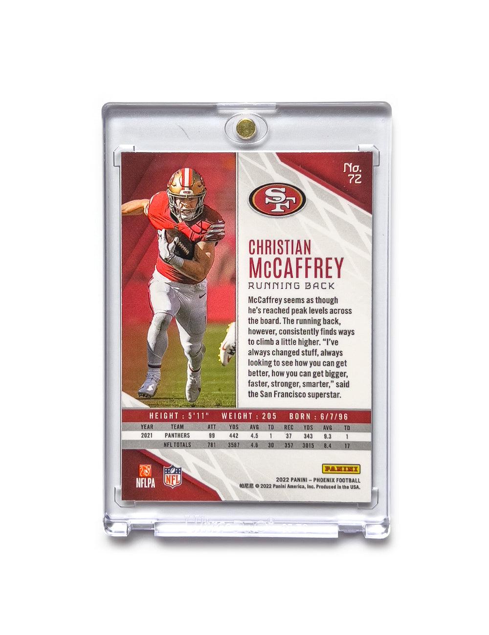 Panini Cards Christian McCaffrey San Francisco 49ers Panini NFL Phoenix Silver Lazer Card