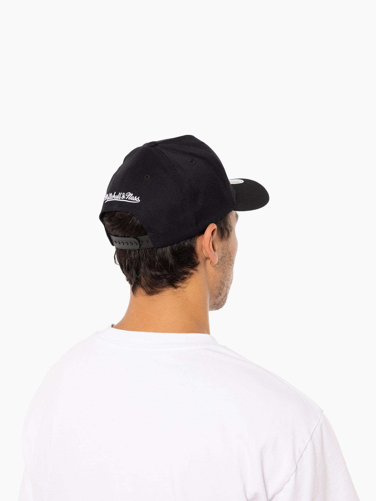 Mitchell And Ness Caps Cincinnati Bengals Mitchell & Ness NFL Throwback Classic Red Snapback Hat - Black