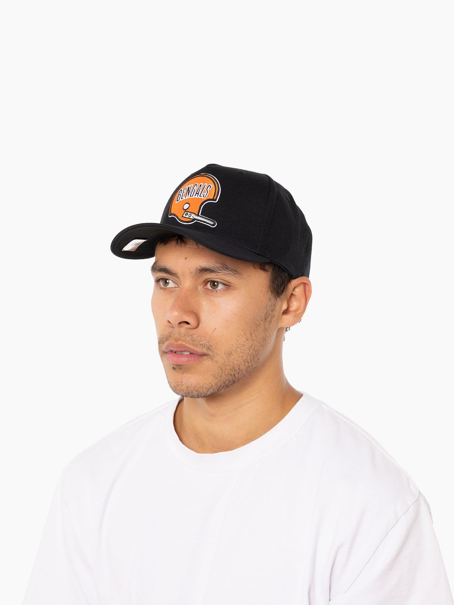 Mitchell And Ness Caps Cincinnati Bengals Mitchell & Ness NFL Throwback Classic Red Snapback Hat - Black
