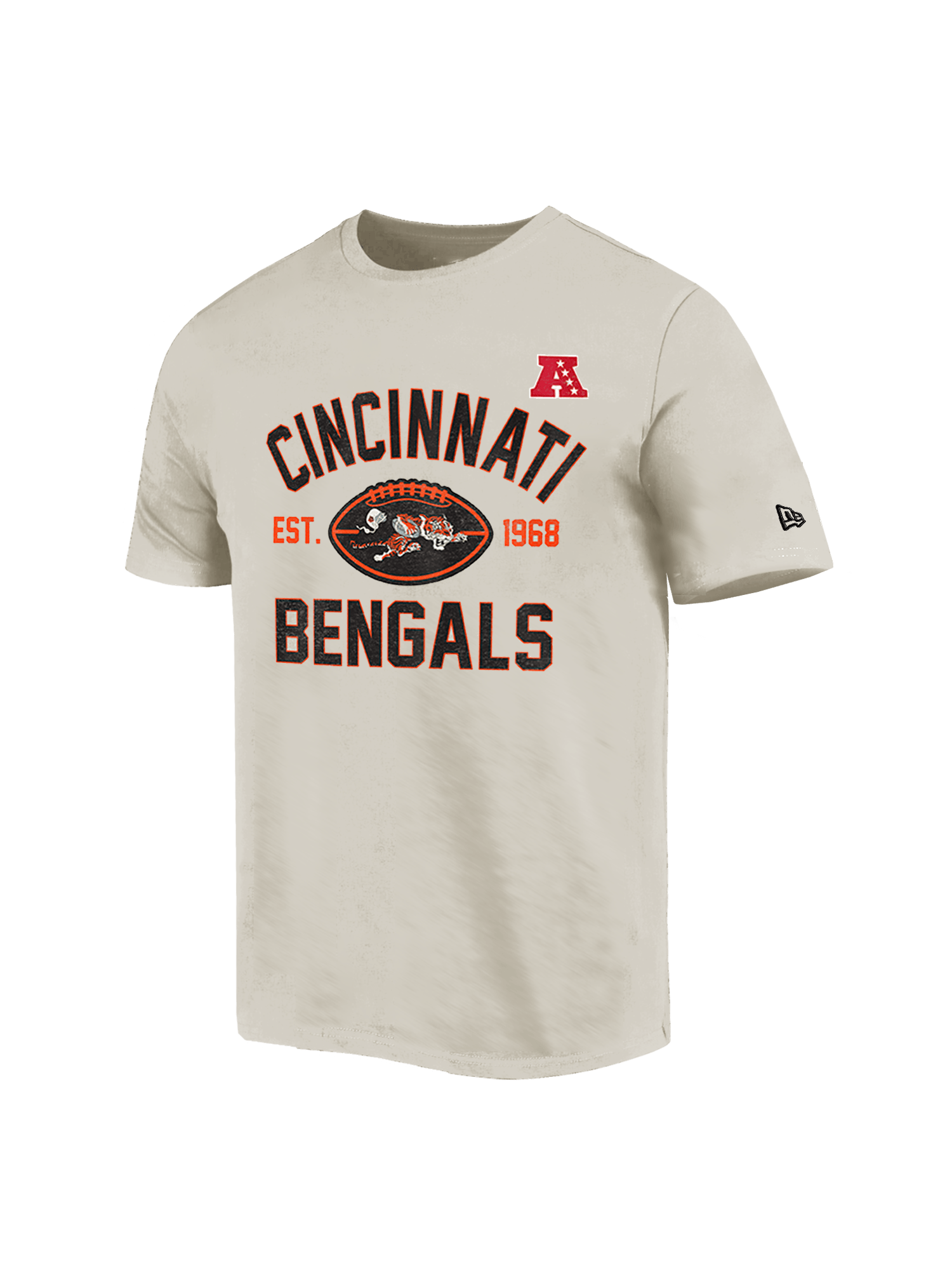 New Era T-Shirts Cincinnati Bengals New Era NFL 24 Sideline Historic T-Shirt - Stone