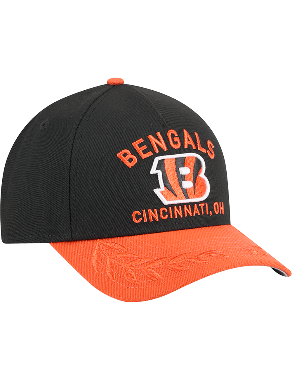 New Era Caps Cincinnati Bengals New Era NFL 25 Draft 9FORTY M-Crown Snapback Hat - Black