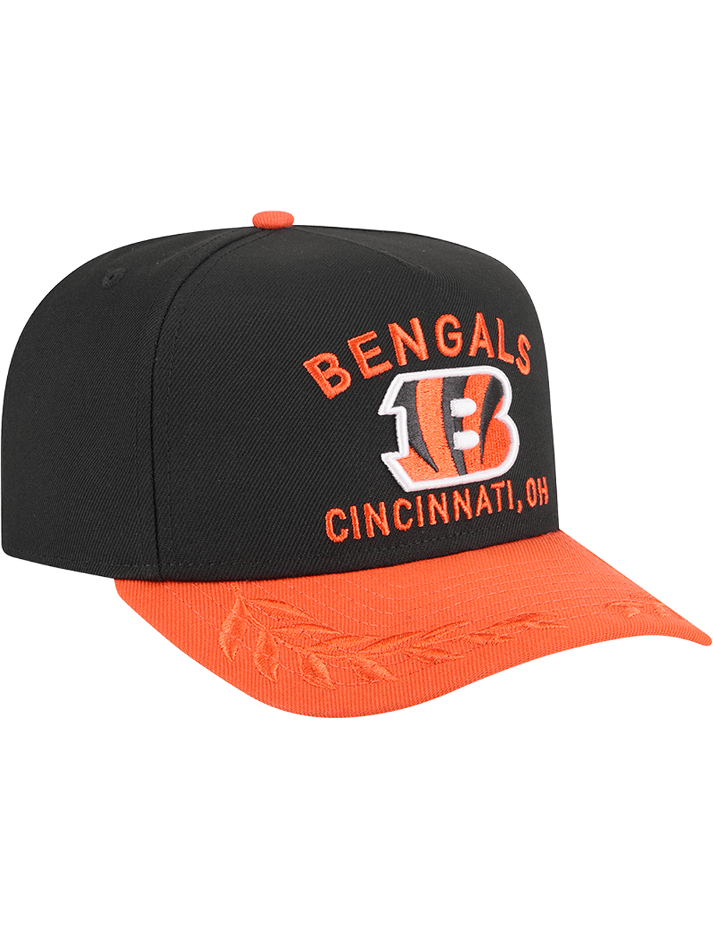 New Era Caps Cincinnati Bengals New Era NFL 25 Draft Pre-Curved 9FIFTY A-Frame Snapback Hat - Black