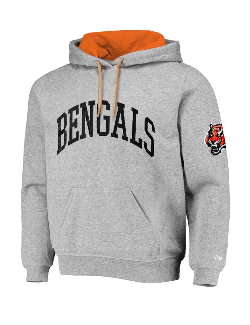 New Era Jumpers Cincinnati Bengals New Era NFL Block Arch Hoodie Jumper - Heather Grey