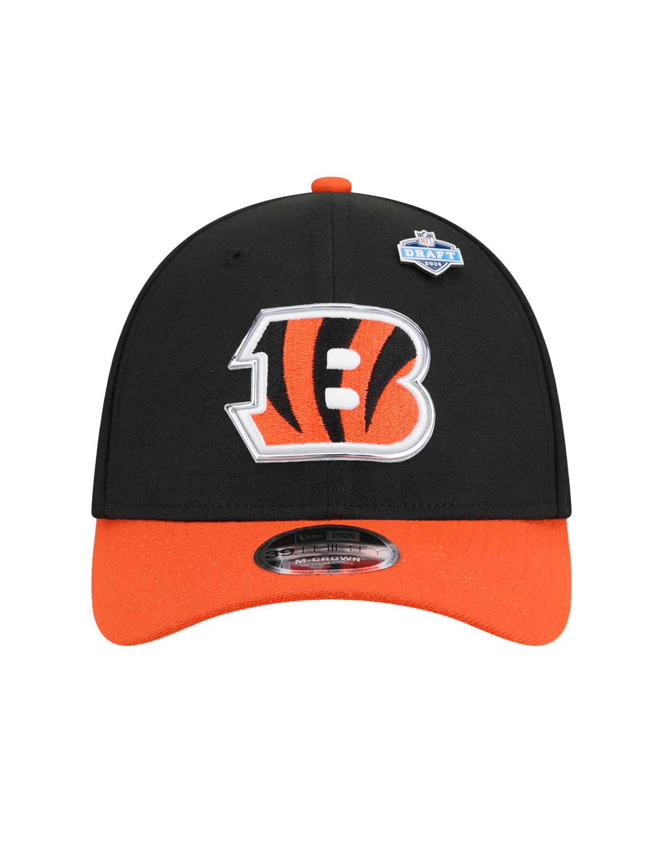 New Era Caps M/L Cincinnati Bengals New Era NFL Draft 26 39THIRTY M-Crown Stretch-Fit Hat