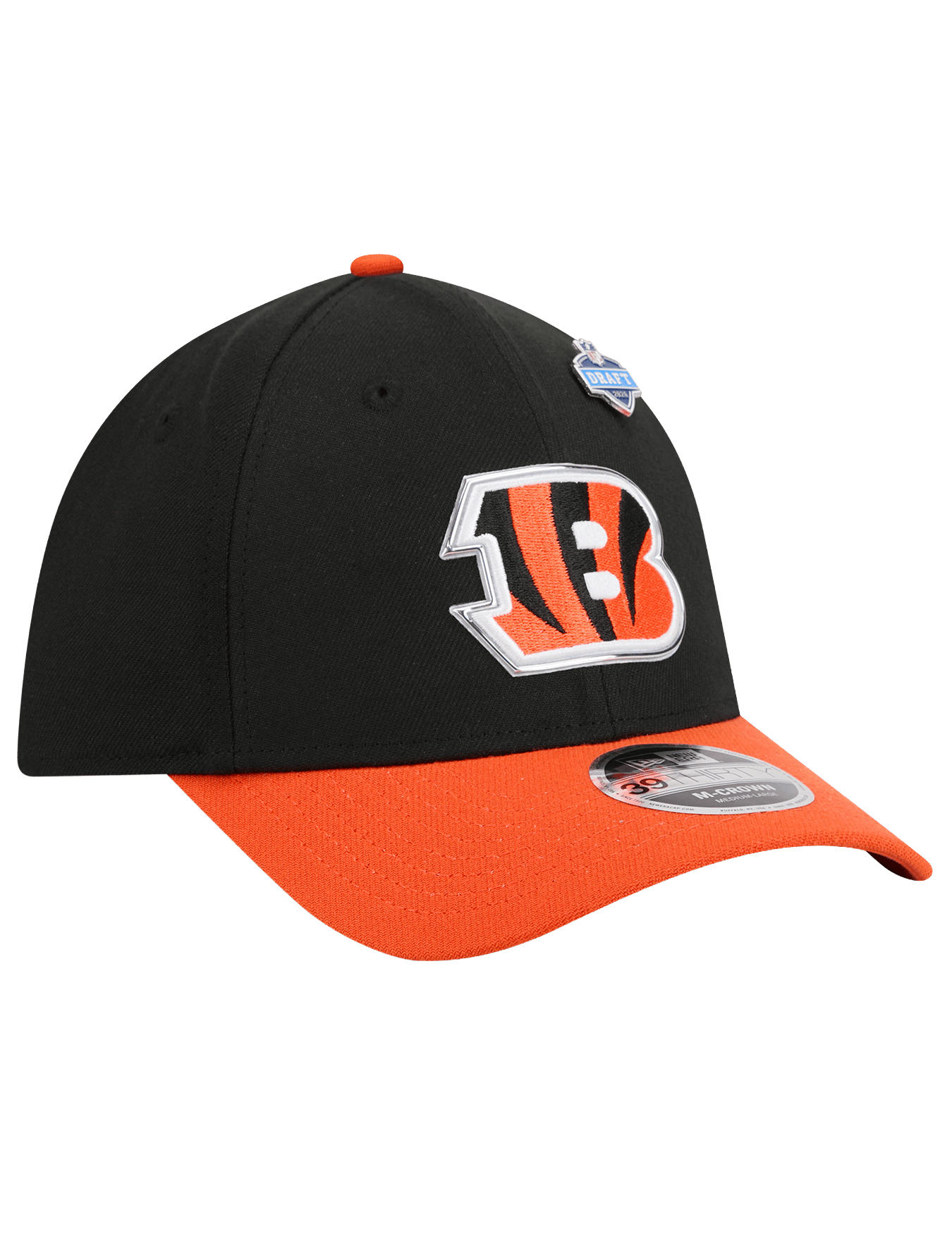 New Era Caps M/L Cincinnati Bengals New Era NFL Draft 26 39THIRTY M-Crown Stretch-Fit Hat