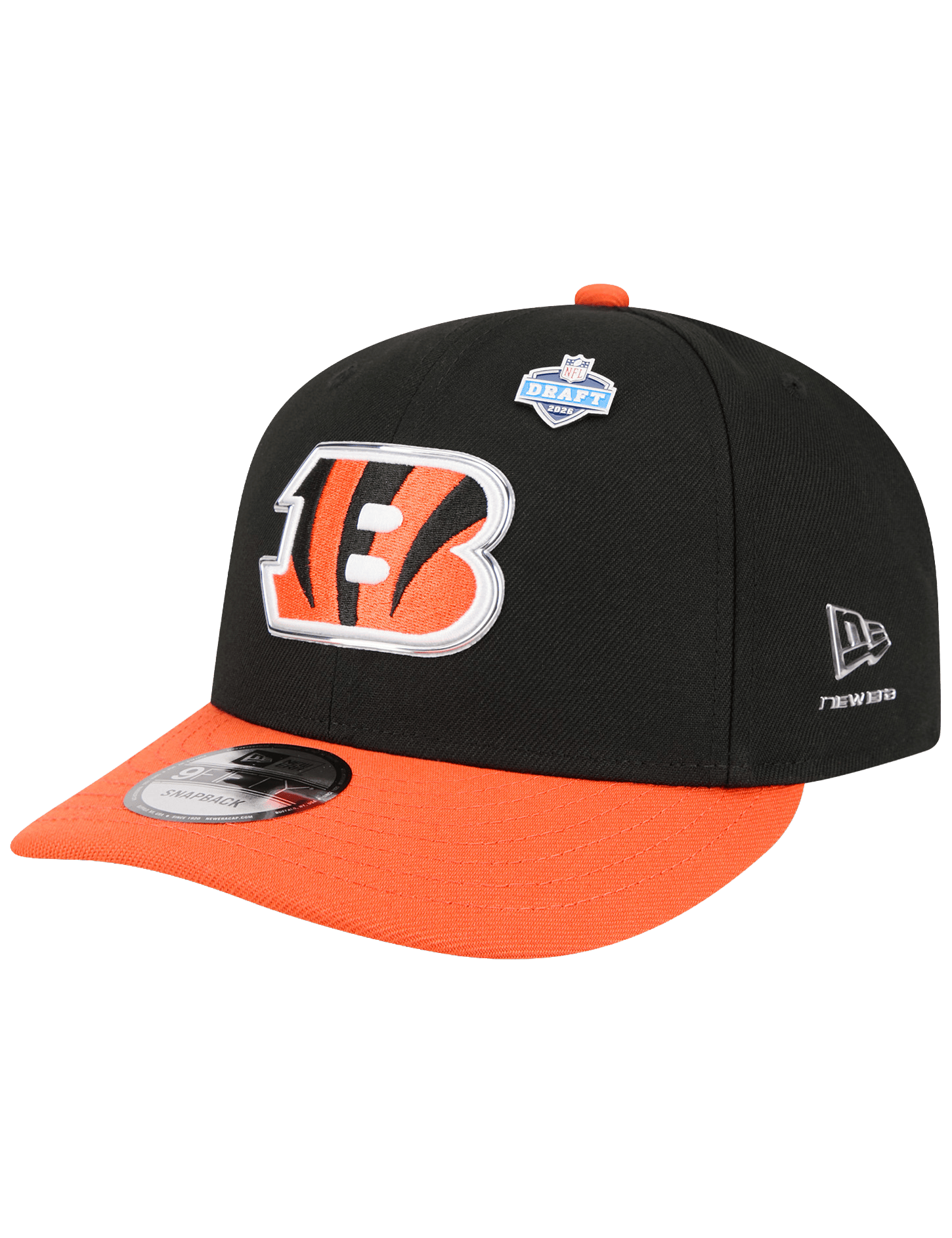 New Era Caps OSFM Cincinnati Bengals New Era NFL Draft 26 9FIFTY Pre-Curved Snapback Hat
