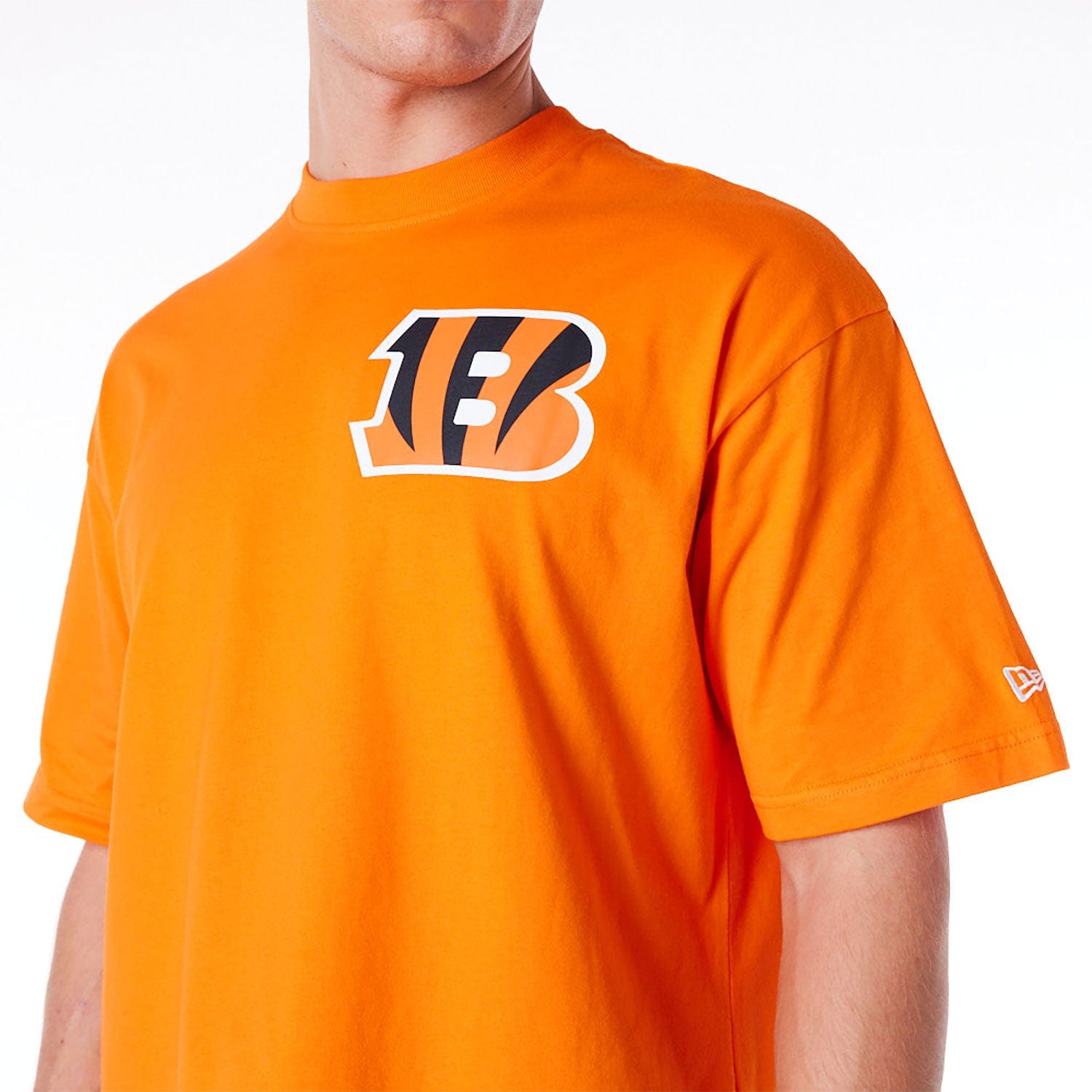 New Era T-Shirts Cincinnati Bengals New Era NFL Logo Select Oversized T-Shirt - Orange
