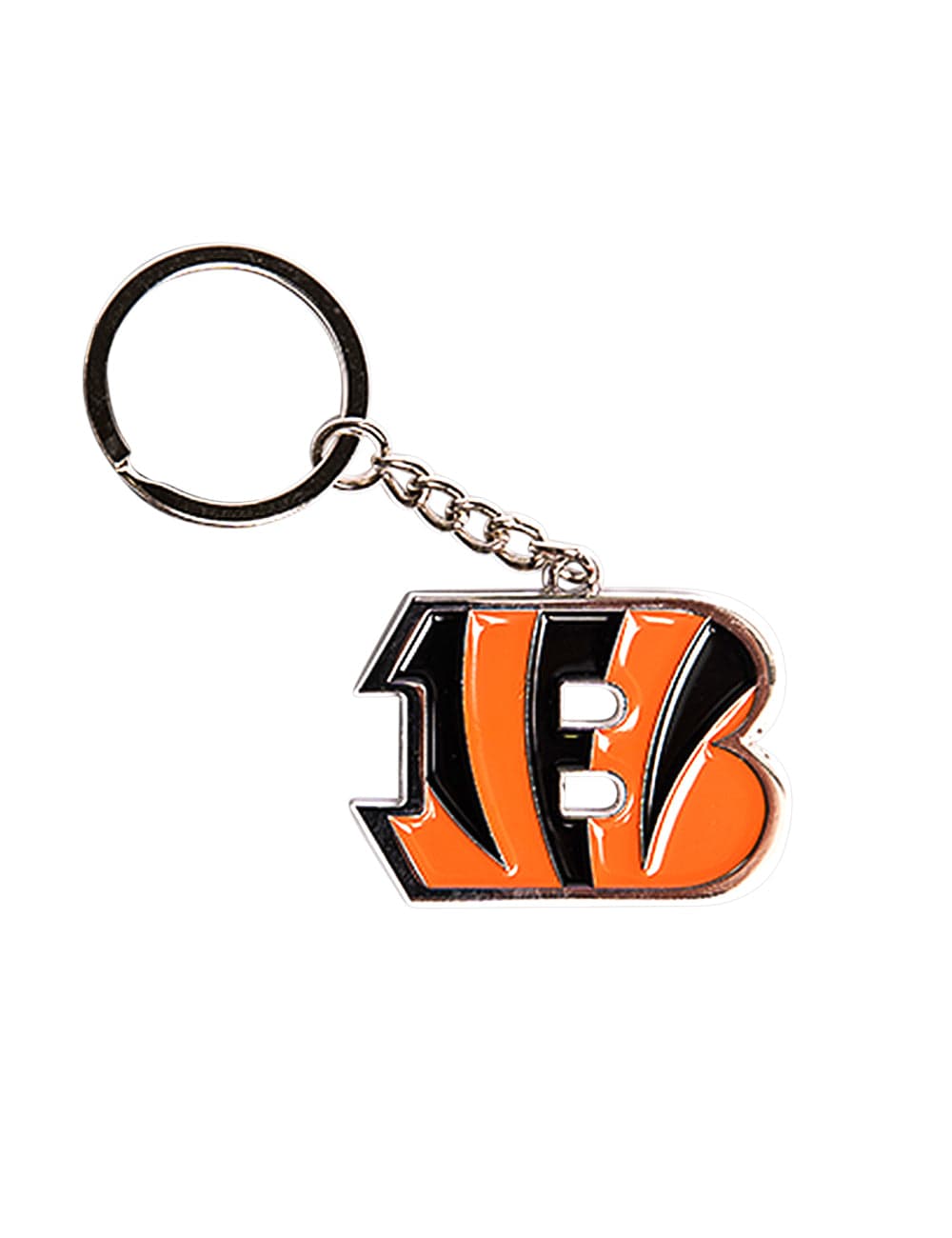 NFL Branded Accessories Cincinnati Bengals NFL Team Logo Steel Keyring