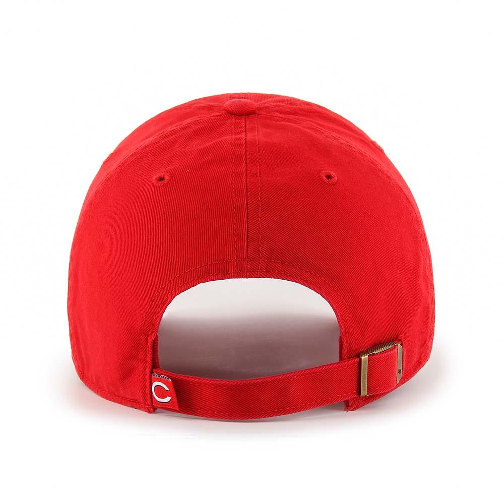 47 Brand Caps Cincinnati Reds '47 MLB Team Clean Up Strapback Hat - Red
