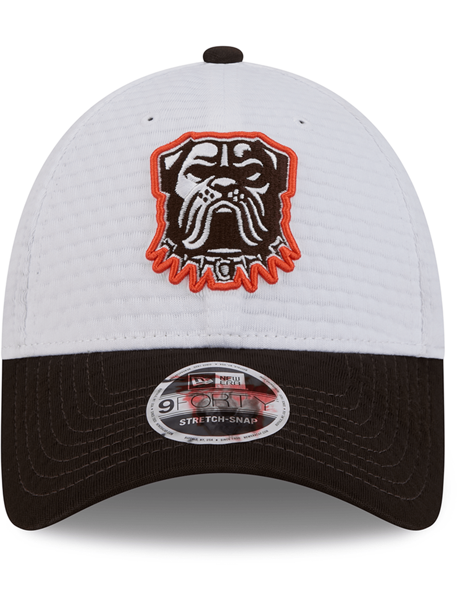 New Era Caps Cleveland Browns New Era NFL 24 Training 9FORTY Stretch-Snapback Hat - White