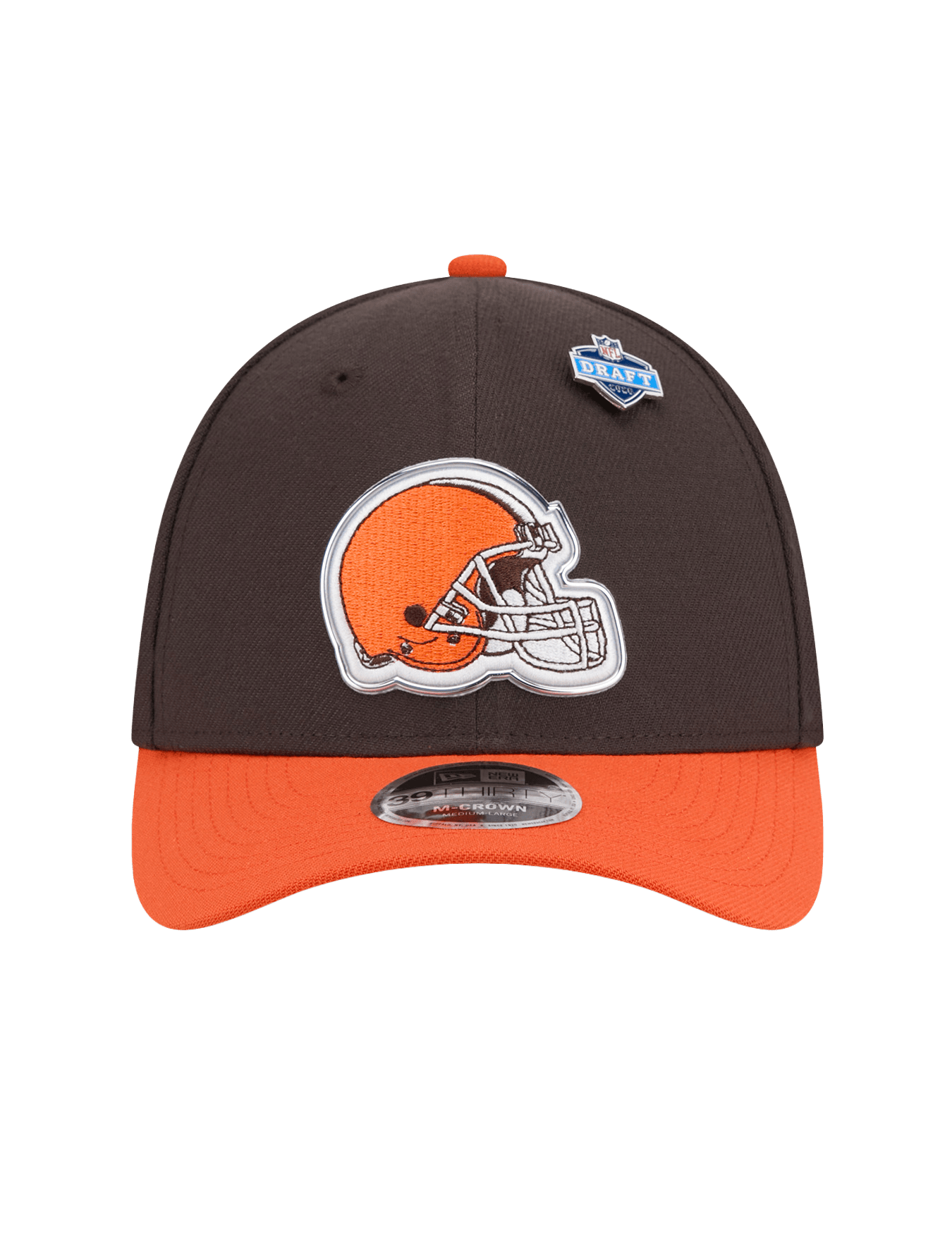 New Era Caps M/L Cleveland Browns New Era NFL Draft 26 39THIRTY M-Crown Stretch-Fit Hat