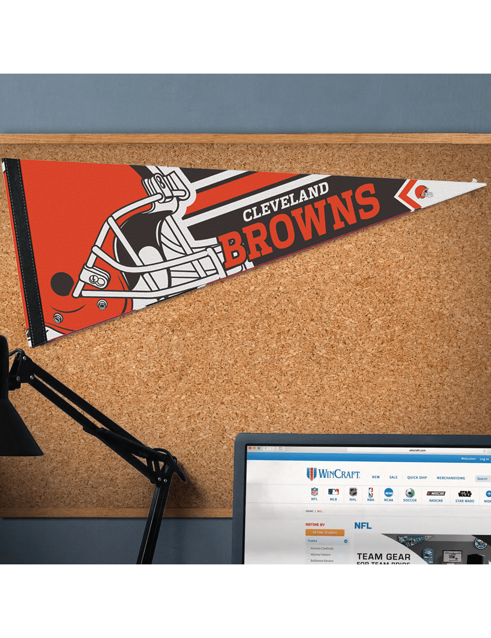 Wincraft Accessories Cleveland Browns Wincraft NFL Team Premium 12" x 30" Pennant