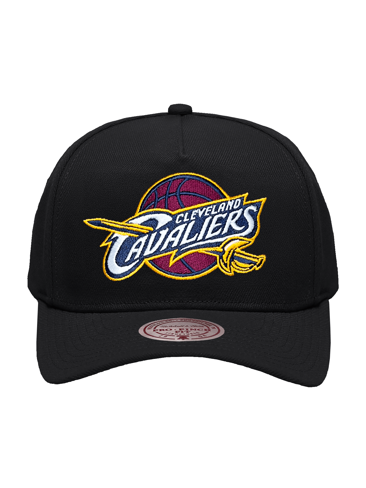 Mitchell And Ness Caps Cleveland Cavaliers Mitchell & Ness NBA HWC Pro Pinch Snapback Hat - Black