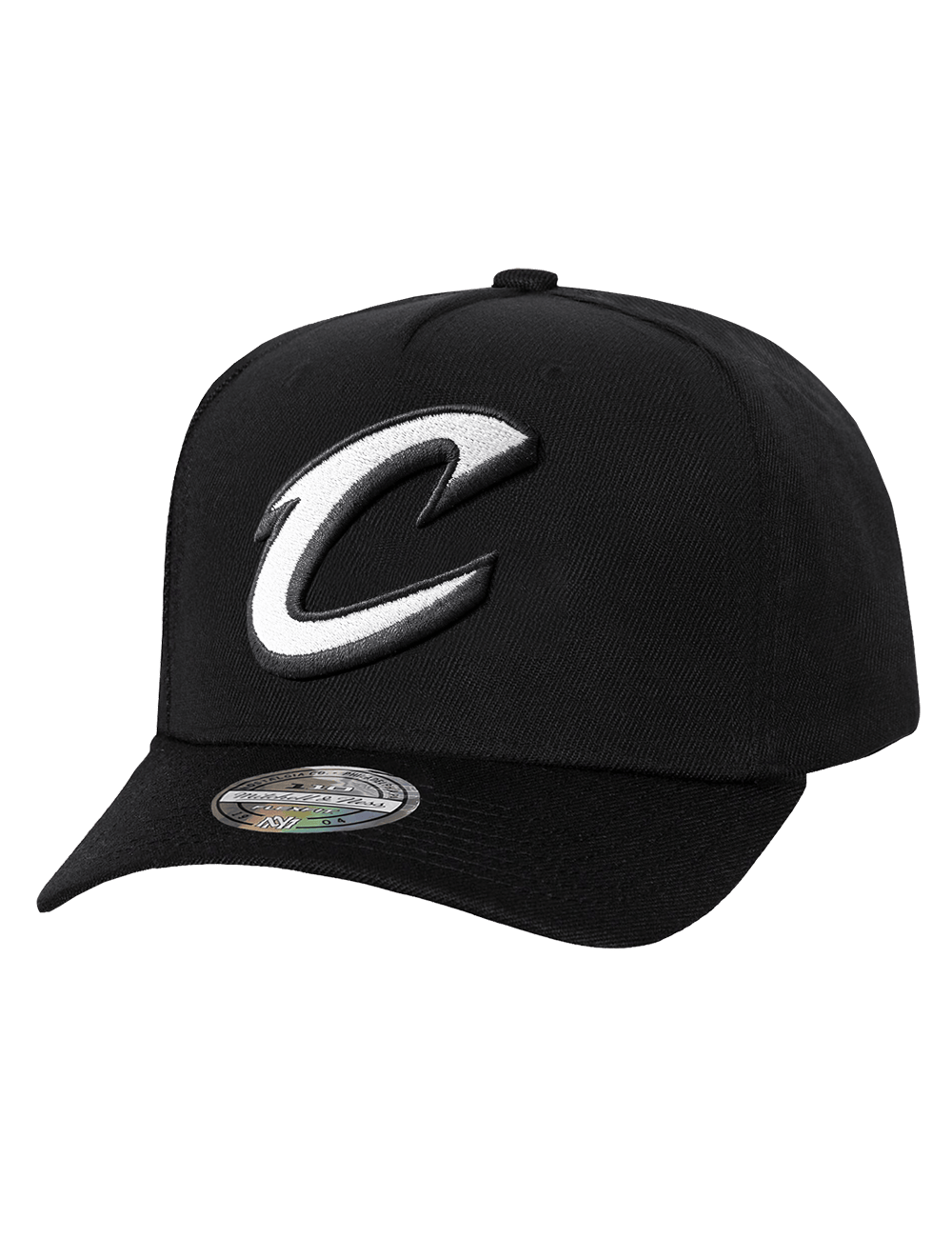 Mitchell And Ness Caps OSFM Cleveland Cavaliers Mitchell & Ness NBA Monochrome Flex 110 Snapback Hat - Black