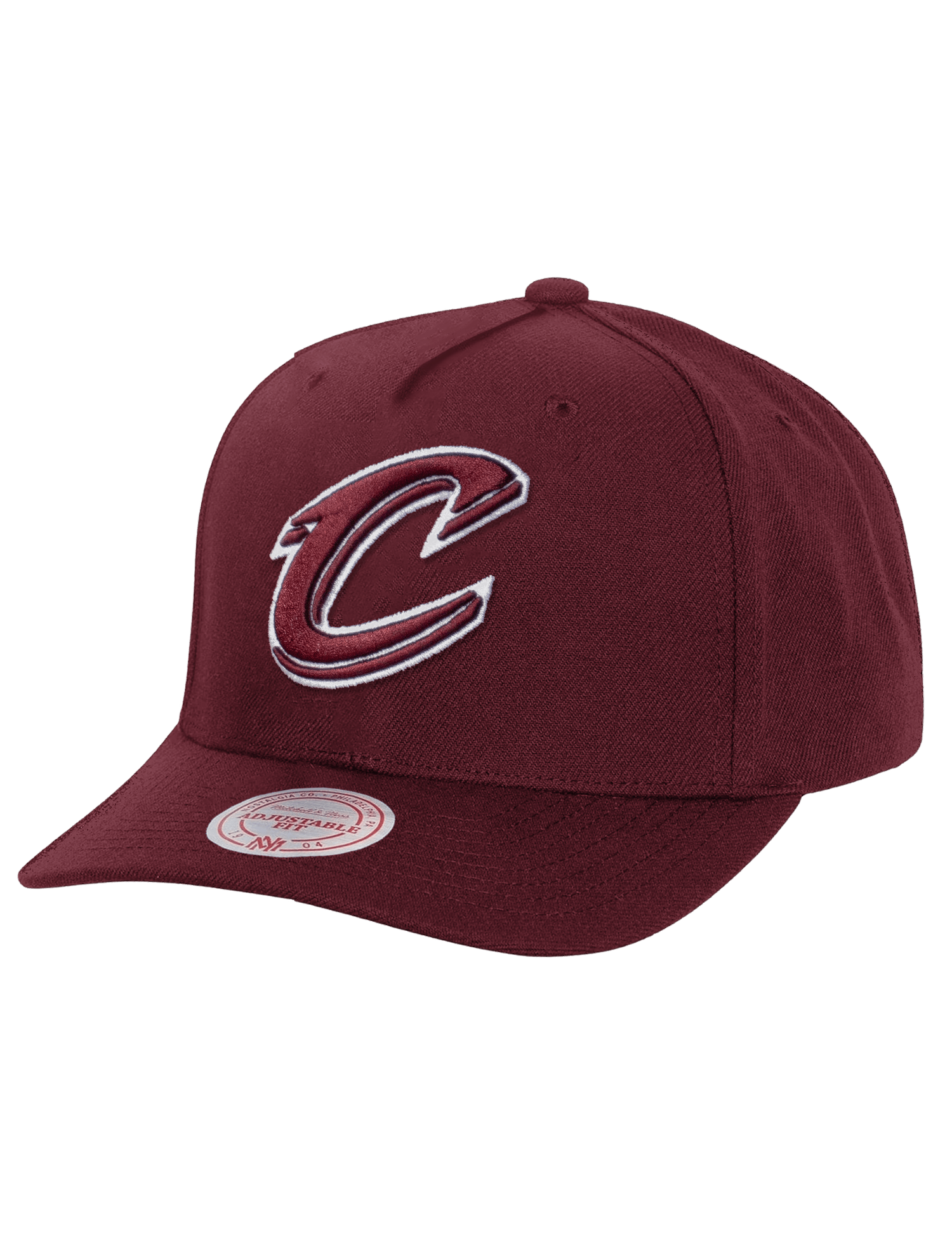 Mitchell And Ness Caps Cleveland Cavaliers Mitchell & Ness NBA Tonal MVP Snapback Hat - Burgundy
