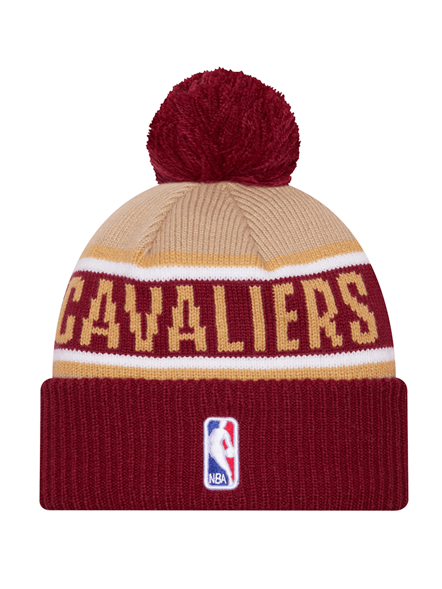 New Era Beanies Cleveland Cavaliers New Era NBA 24 Draft Knit Beanie - Tan