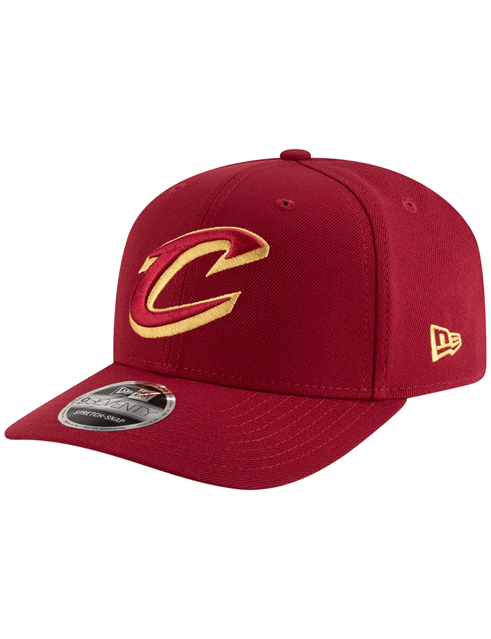 New Era Caps Cleveland Cavaliers New Era NBA Team 9SEVENTY Stretch-Snapback Hat - Maroon