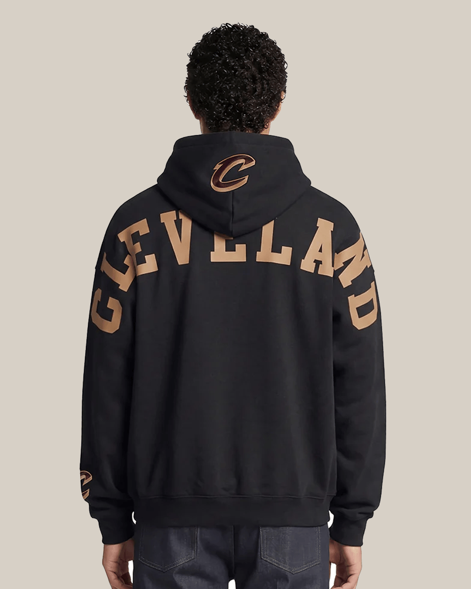 Pro Standard Jumpers Cleveland Cavaliers Pro Standard NBA Wingspan Drop Shoulder Hoodie Jumper - Black