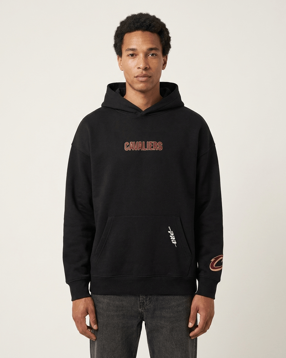 Pro Standard Jumpers Cleveland Cavaliers Pro Standard NBA Wingspan Drop Shoulder Hoodie Jumper - Black