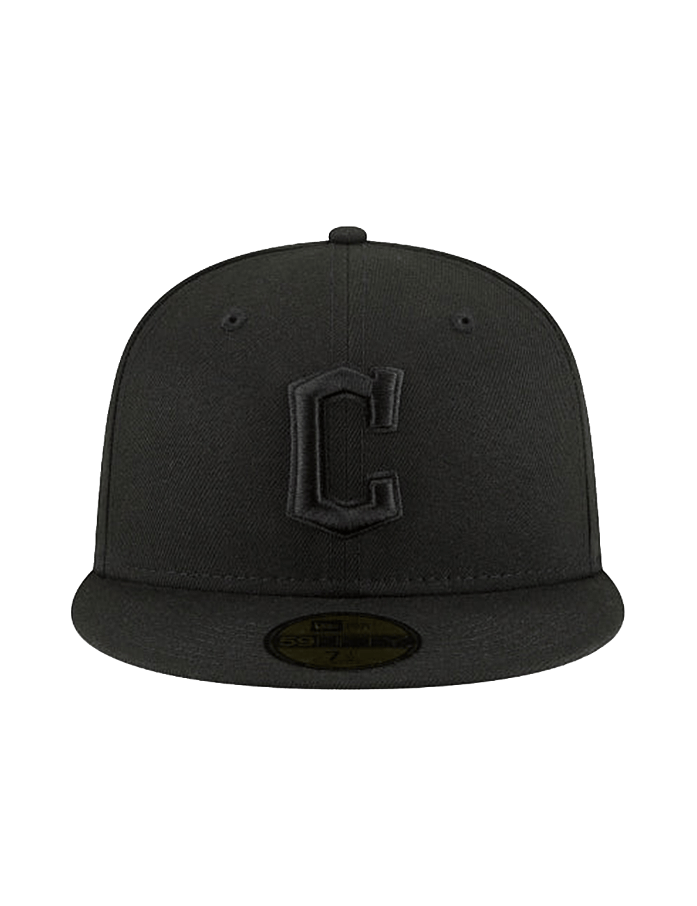 New Era Caps Cleveland Guardians New Era MLB Black On Black 59FIFTY Fitted Hat