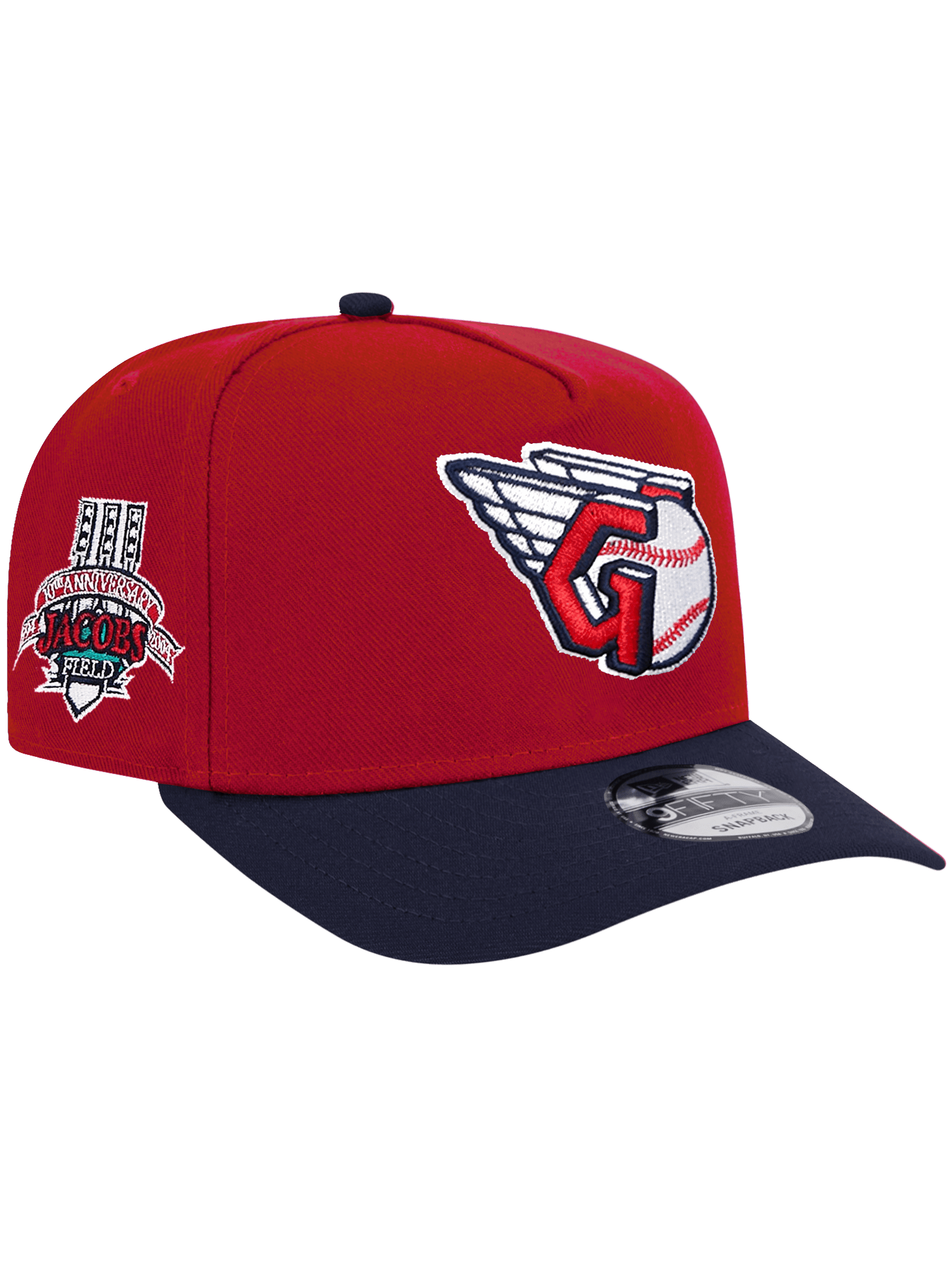 New Era Caps Cleveland Guardians New Era MLB Jacob Stadium 2T Pre-Curved 9FIFTY A-Frame Snapback Hat