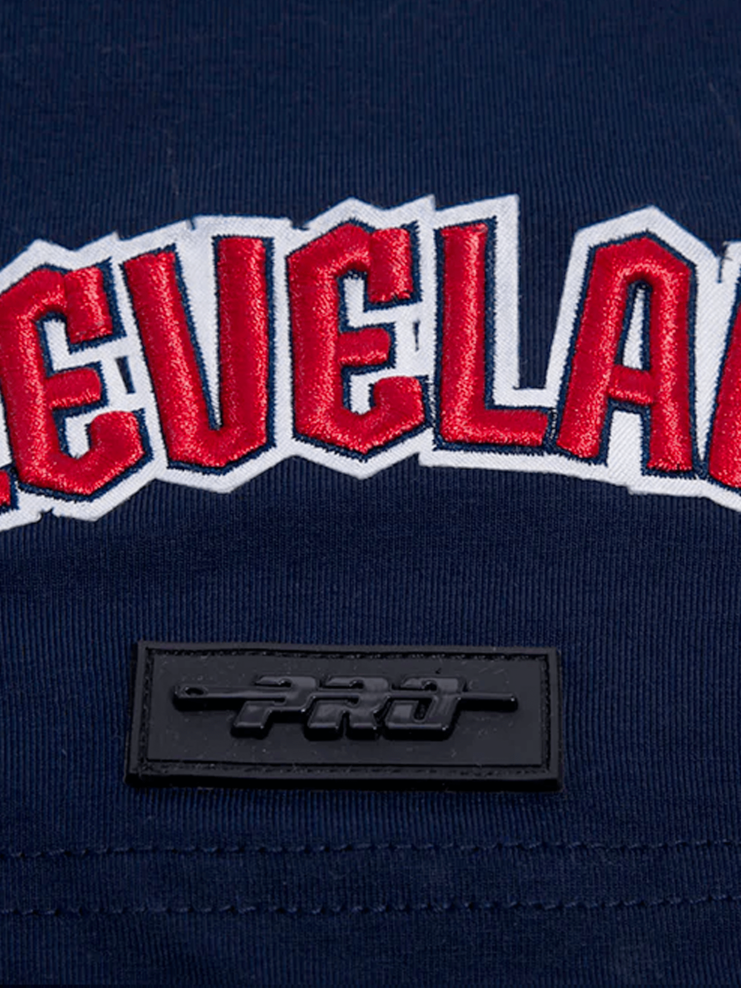 Pro Standard T-Shirts Cleveland Guardians Pro Standard MLB Team Chenille Flex T-Shirt - Navy