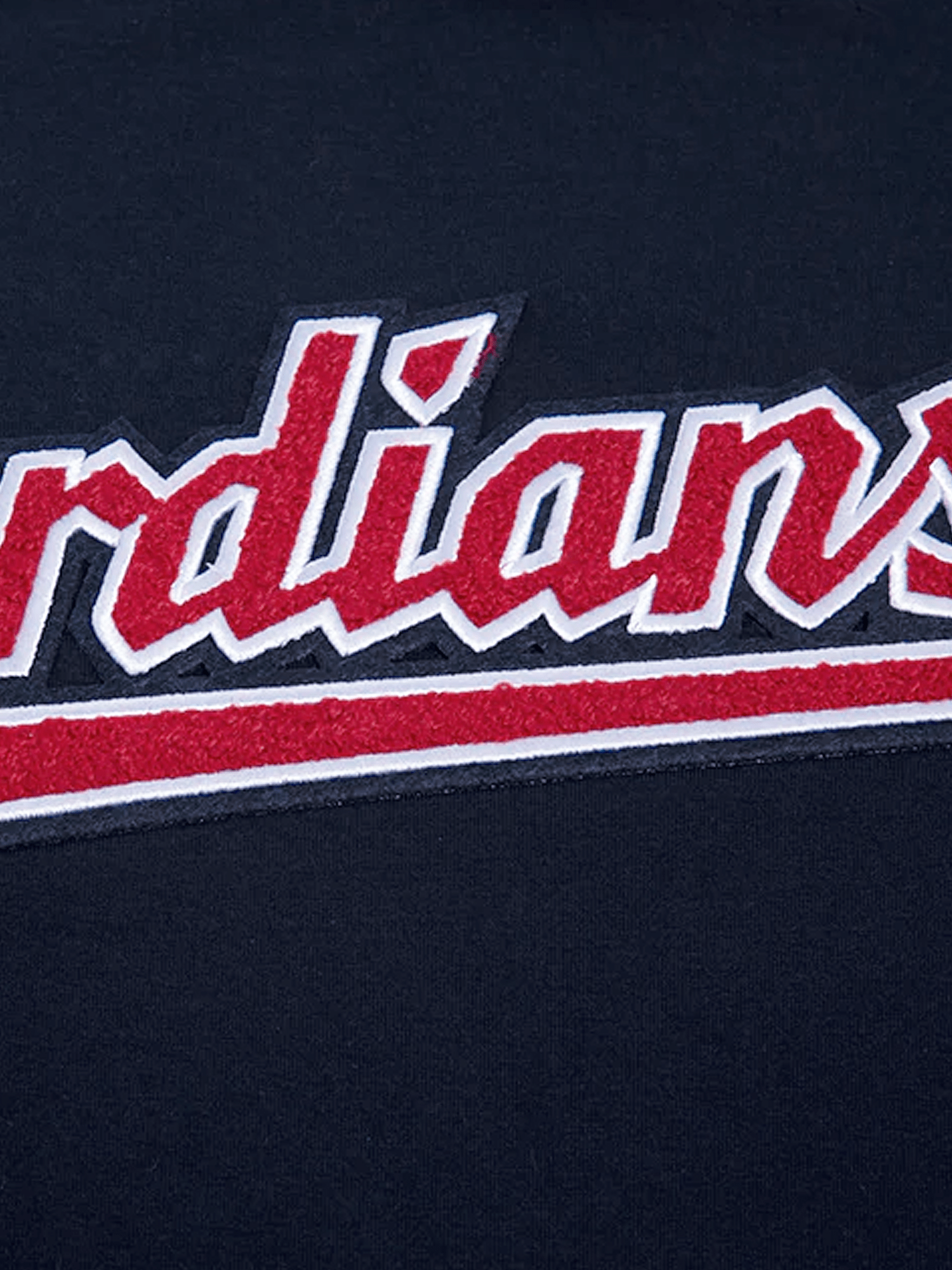 Pro Standard T-Shirts Cleveland Guardians Pro Standard MLB Team Chenille Flex T-Shirt - Navy