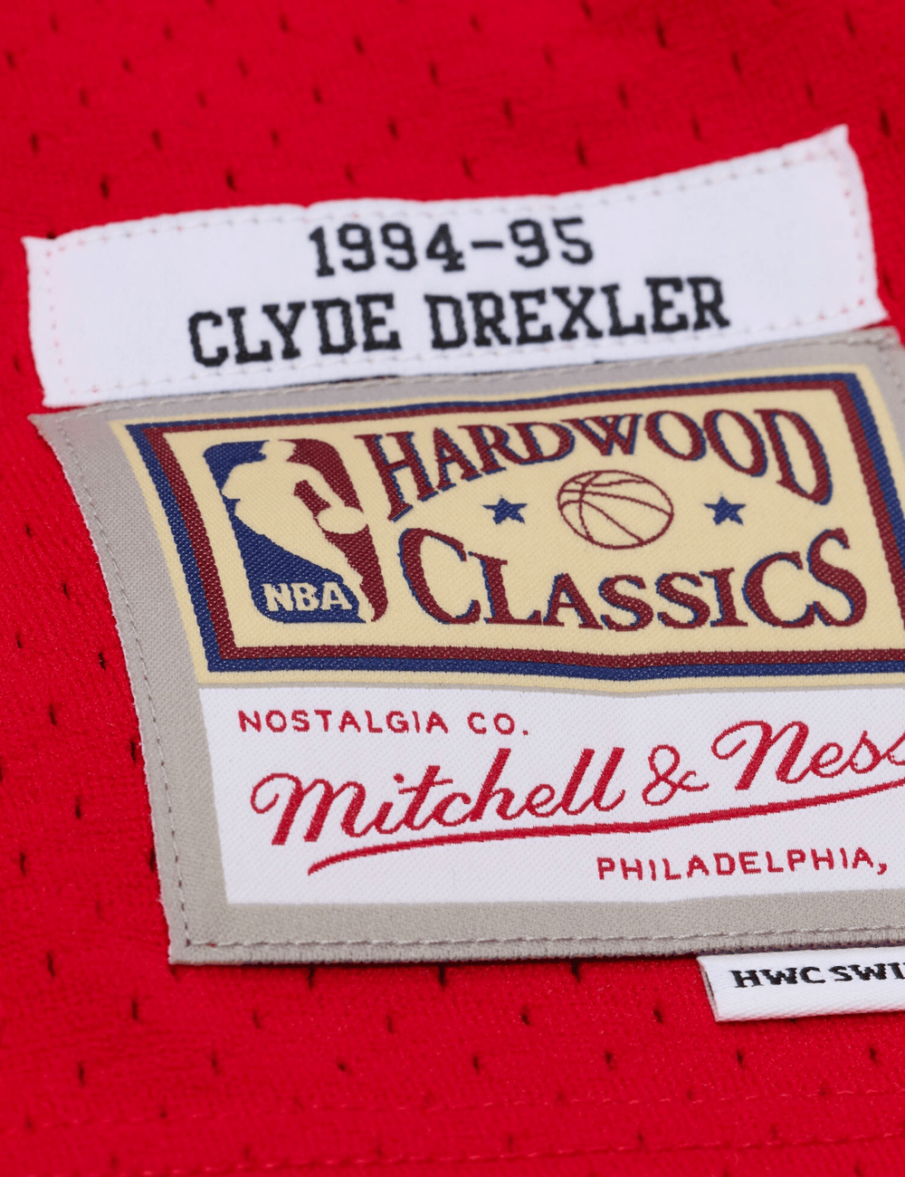 Mitchell And Ness Jerseys Clyde Drexler Houston Rockets Mitchell & Ness NBA 94-95 HWC Swingman Jersey - Red