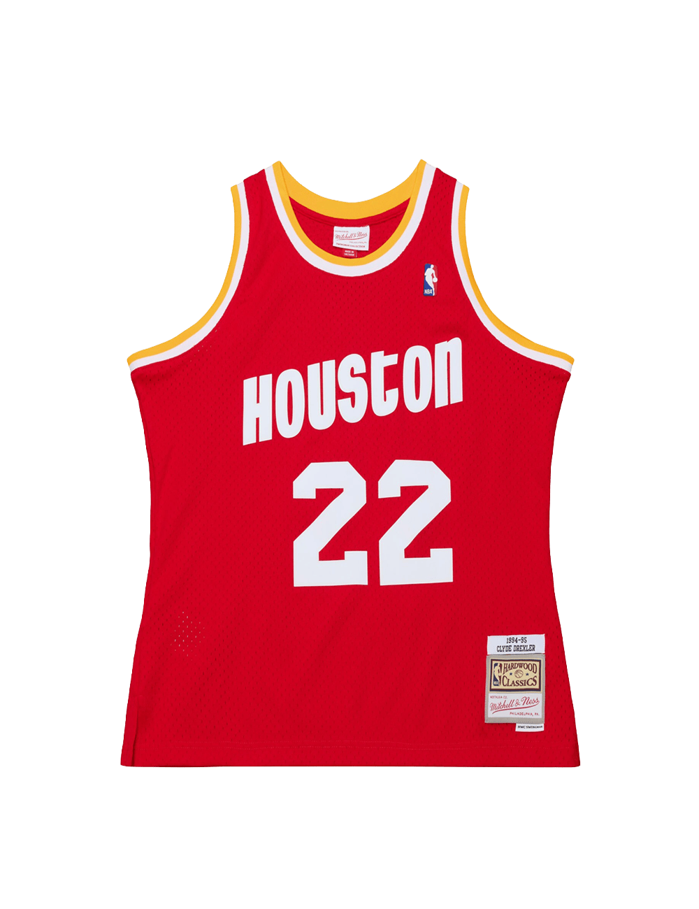Mitchell And Ness Jerseys Clyde Drexler Houston Rockets Mitchell & Ness NBA 94-95 HWC Swingman Jersey - Red