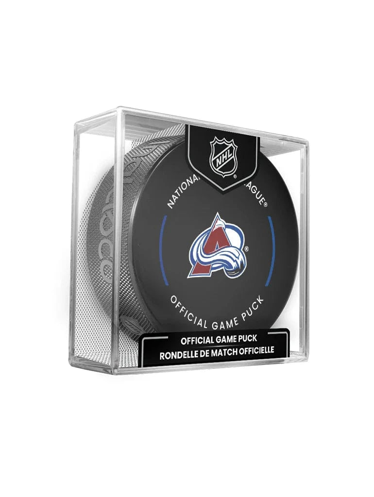 Inglasco Pucks Colorado Avalanche Inglasco NHL 24-25 Official Game Puck In Cube