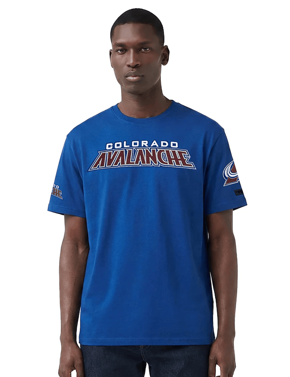 Pro Standard T-Shirts Colorado Avalanche Pro Standard NHL Classic Chenille Flex T-Shirt - Blue