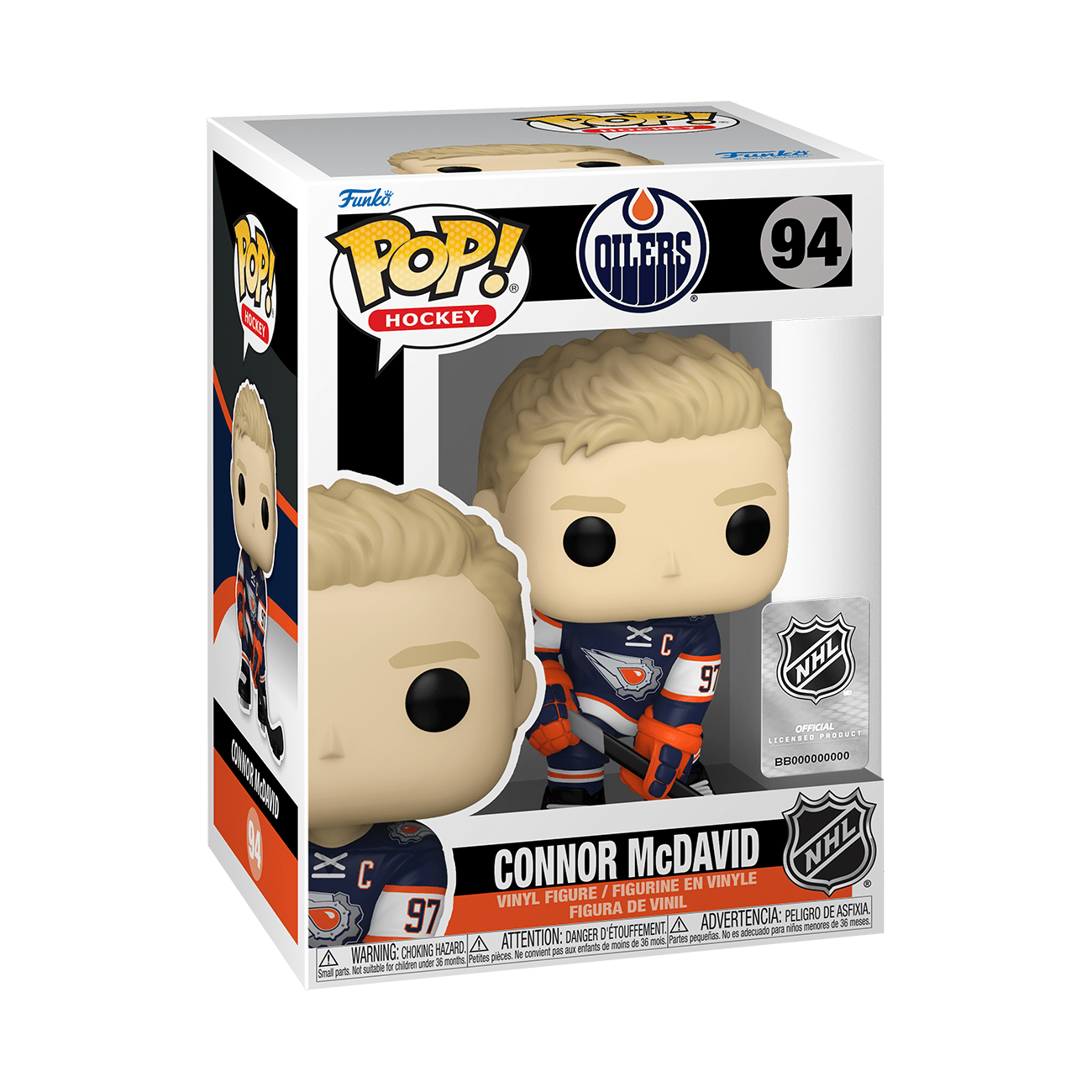 Funko Figures Connor McDavid Edmonton Oilers Funko NHL Pop Vinyl Figure - 94