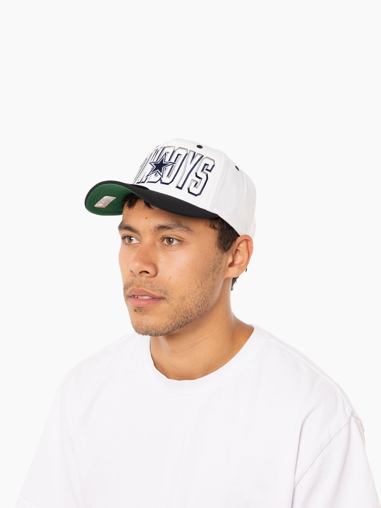 Mitchell And Ness Caps Dallas Cowboys Mitchell & Ness NFL Bevel Classic Red Snapback Hat - White