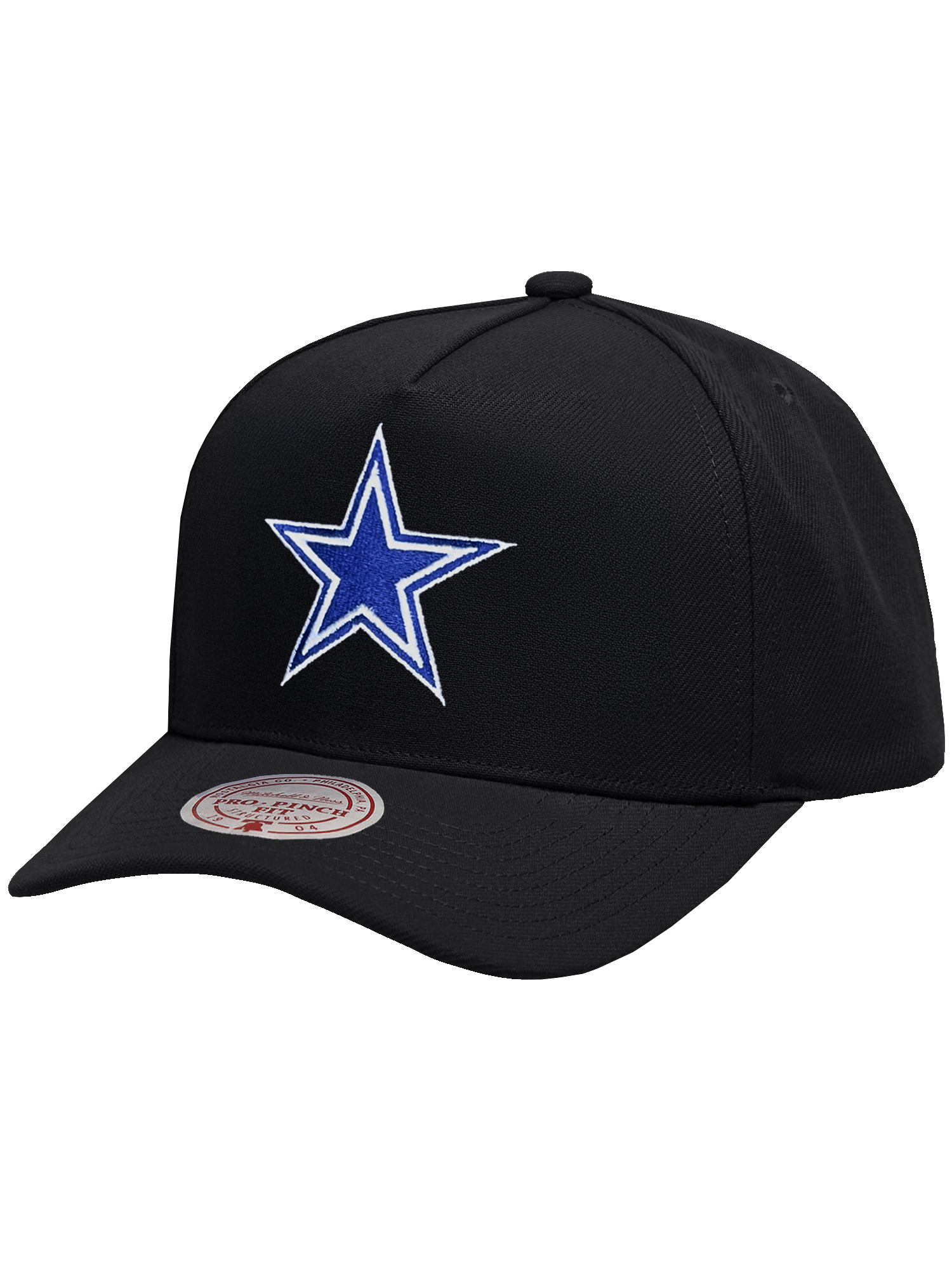 Mitchell And Ness Caps Dallas Cowboys Mitchell & Ness NFL Team Pro Pinch Snapback Hat - Black