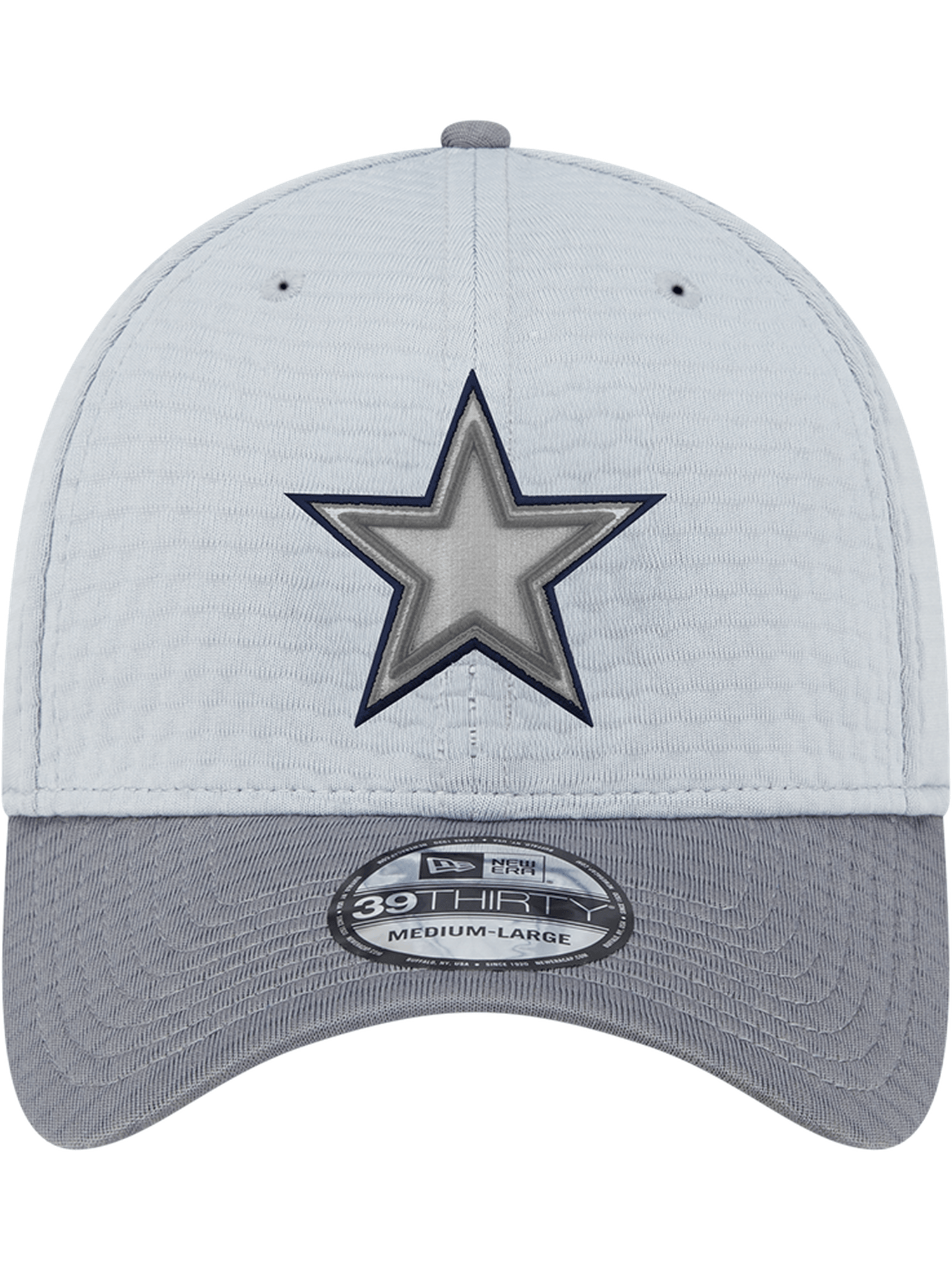 New Era Caps Dallas Cowboys New Era NFL 24 Training 39THIRTY Stretch-Fit Hat - Grey